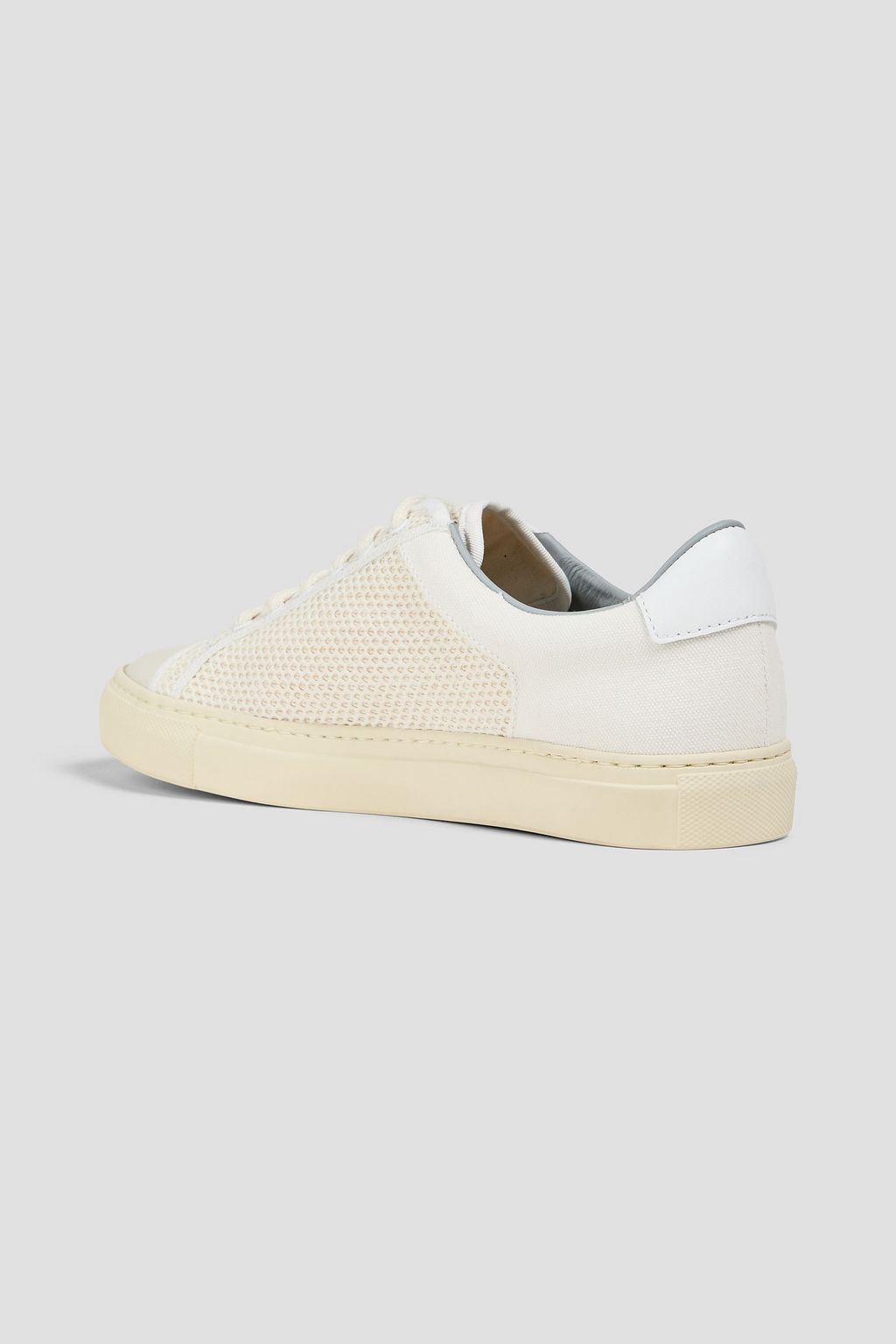 COMMON PROJECTS Retro レザー&ニット スニーカー キャンバストリム