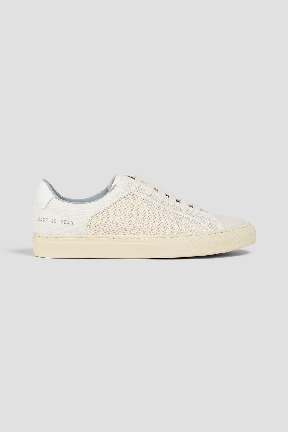 Common Projects Retro Canvas-trimmed Leather And Knitted Trainers