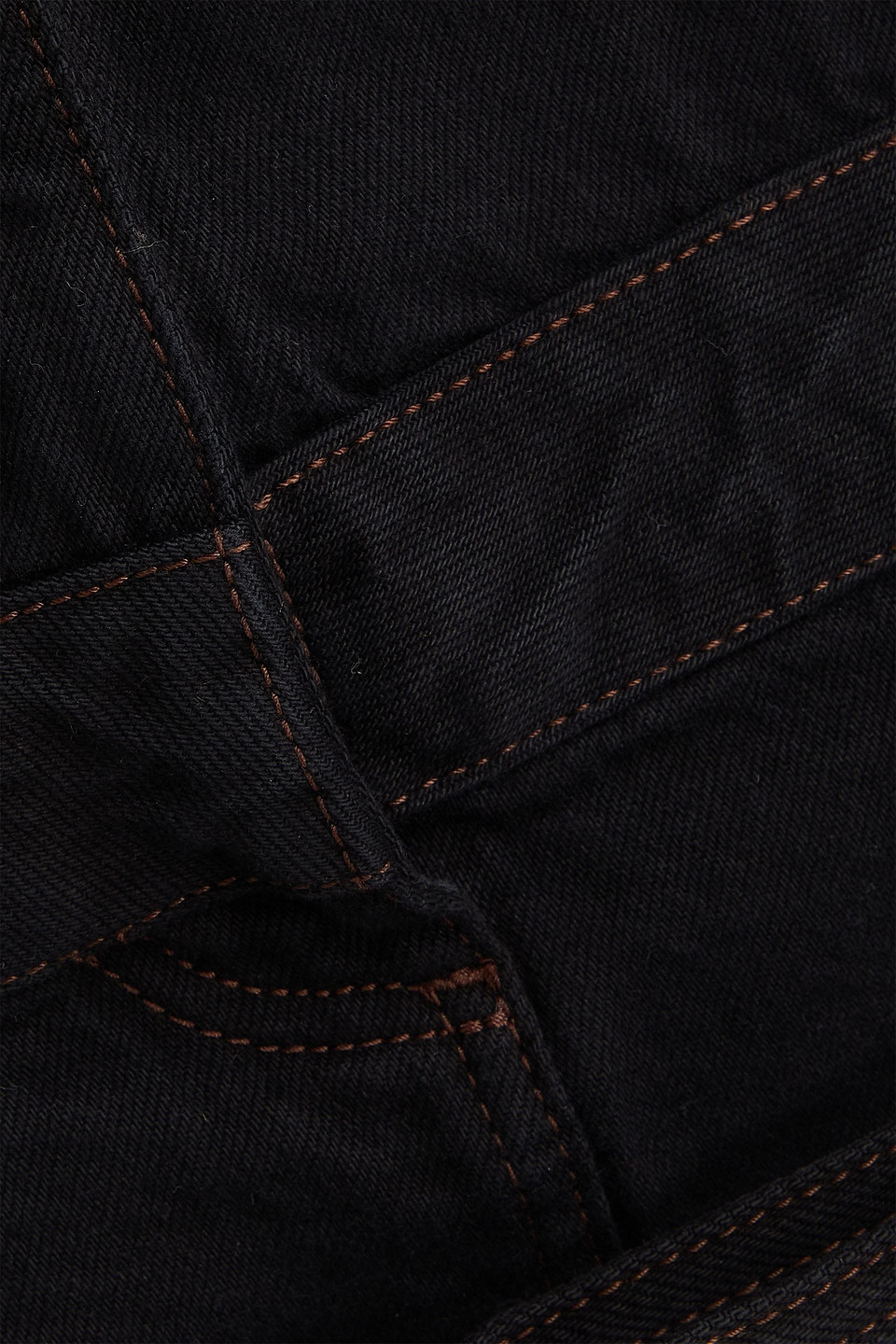Shop Jacquemus De Nîmes Criollo Belted Denim Mini Skirt In Black