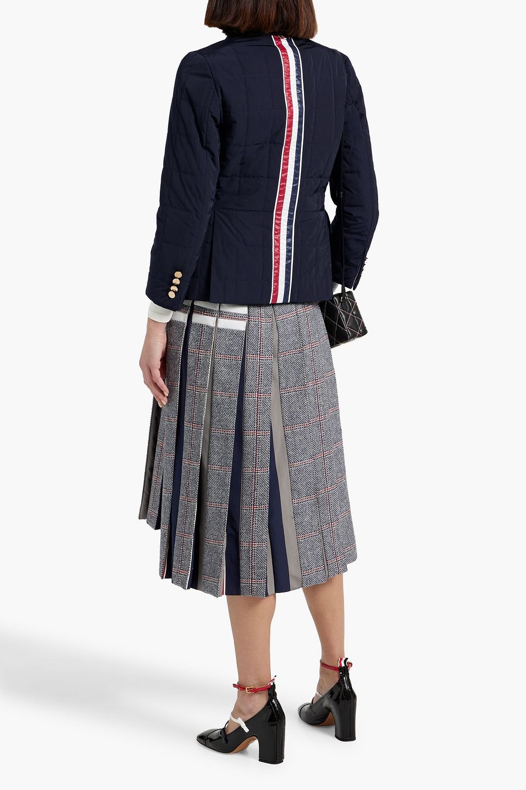THOM BROWNE Quilted shell down jacket