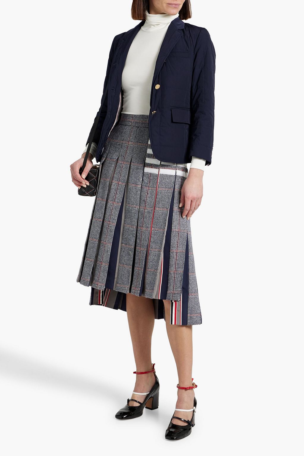 THOM BROWNE Quilted shell down jacket