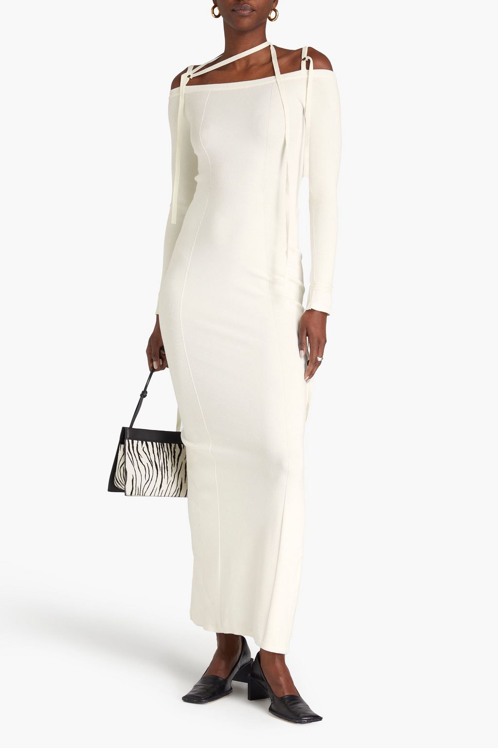 JACQUEMUS Arnsei Maxikleid aus Stretch-Strick mit Cut-outs