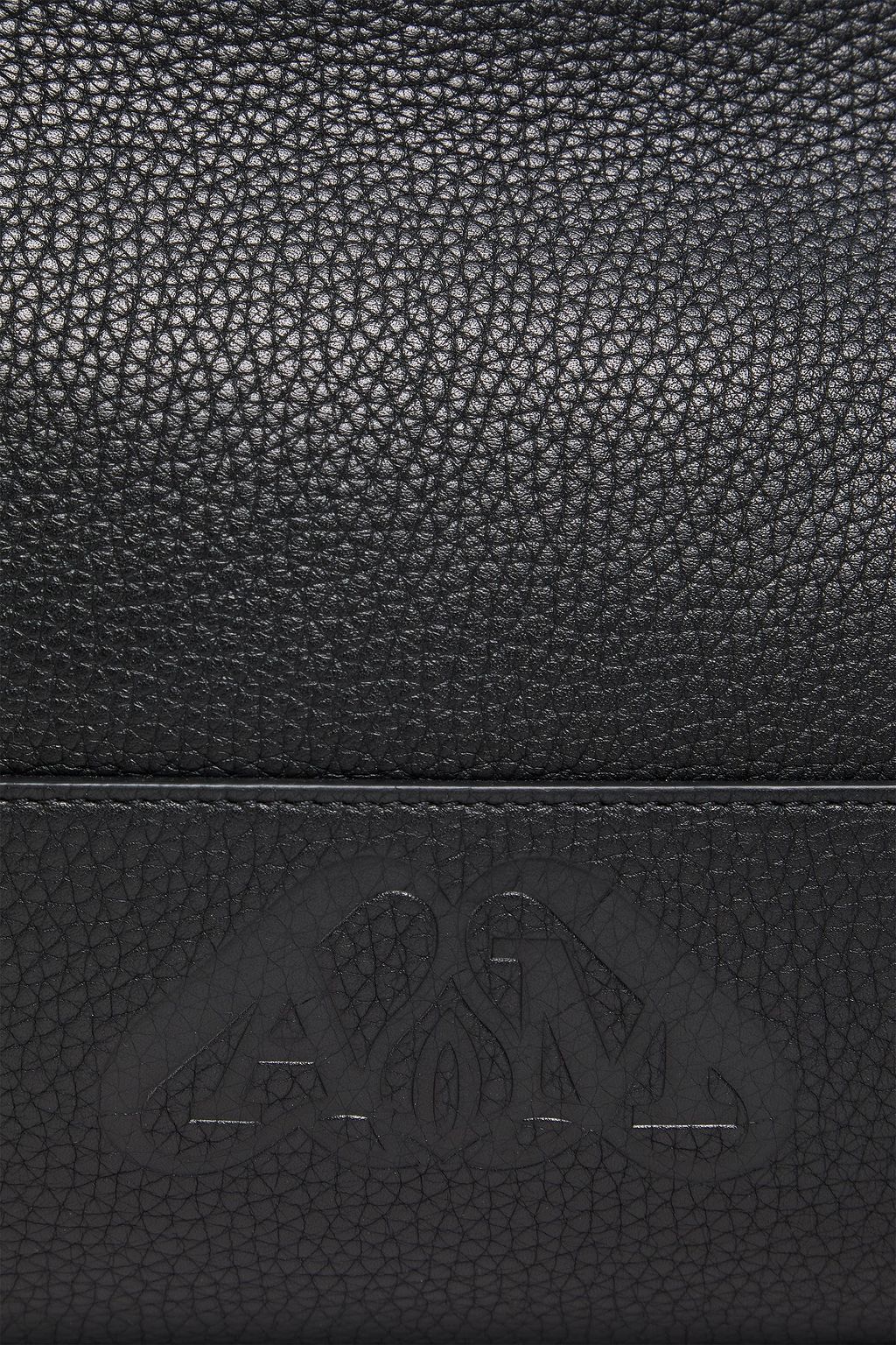 MCQUEEN Pebbled-leather tote