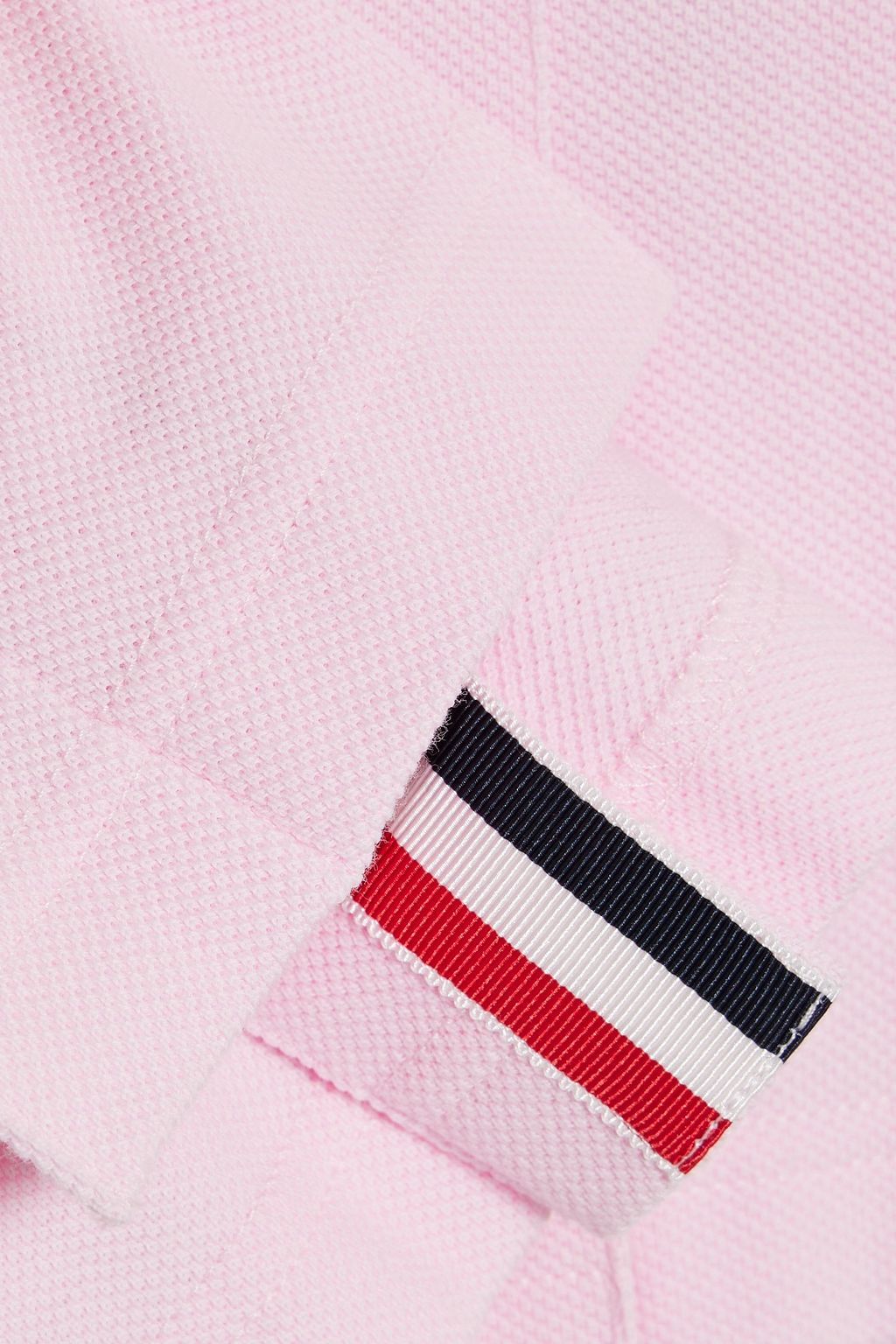 THOM BROWNE Pleated cotton-piqué mini dress