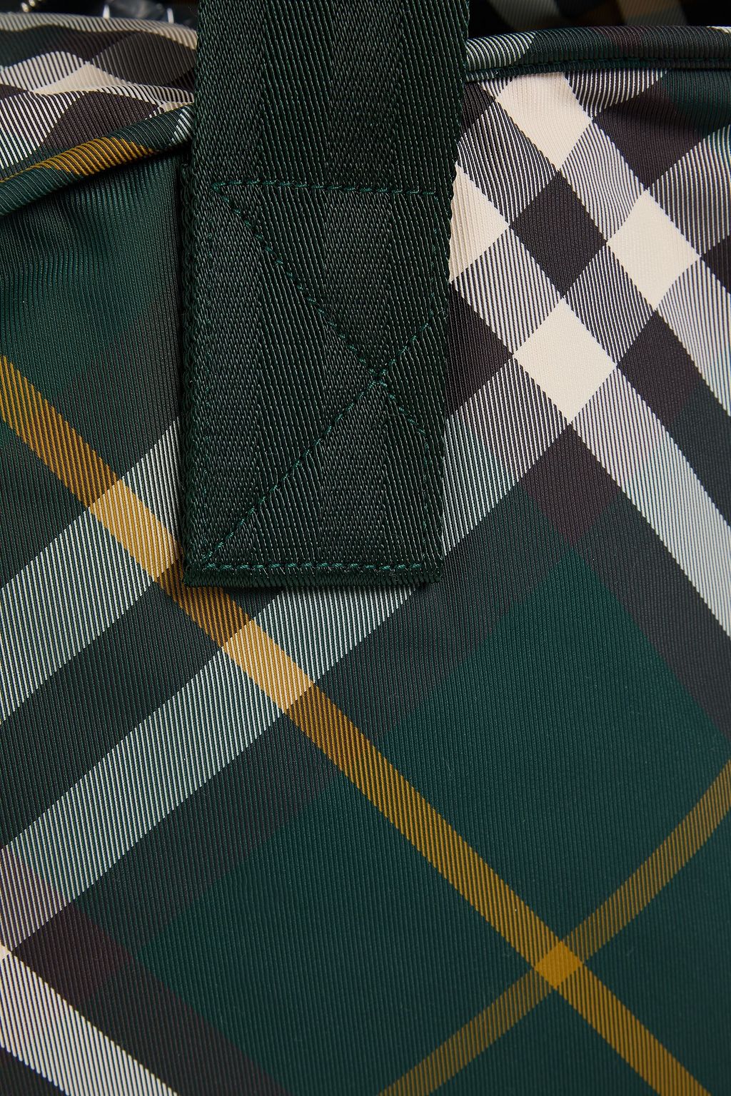 BURBERRY Checked twill duffle bag