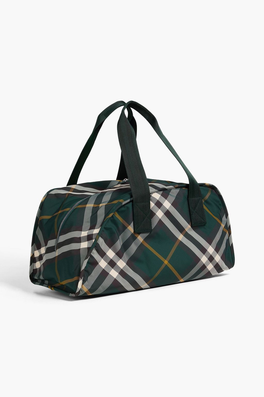 BURBERRY Checked twill duffle bag