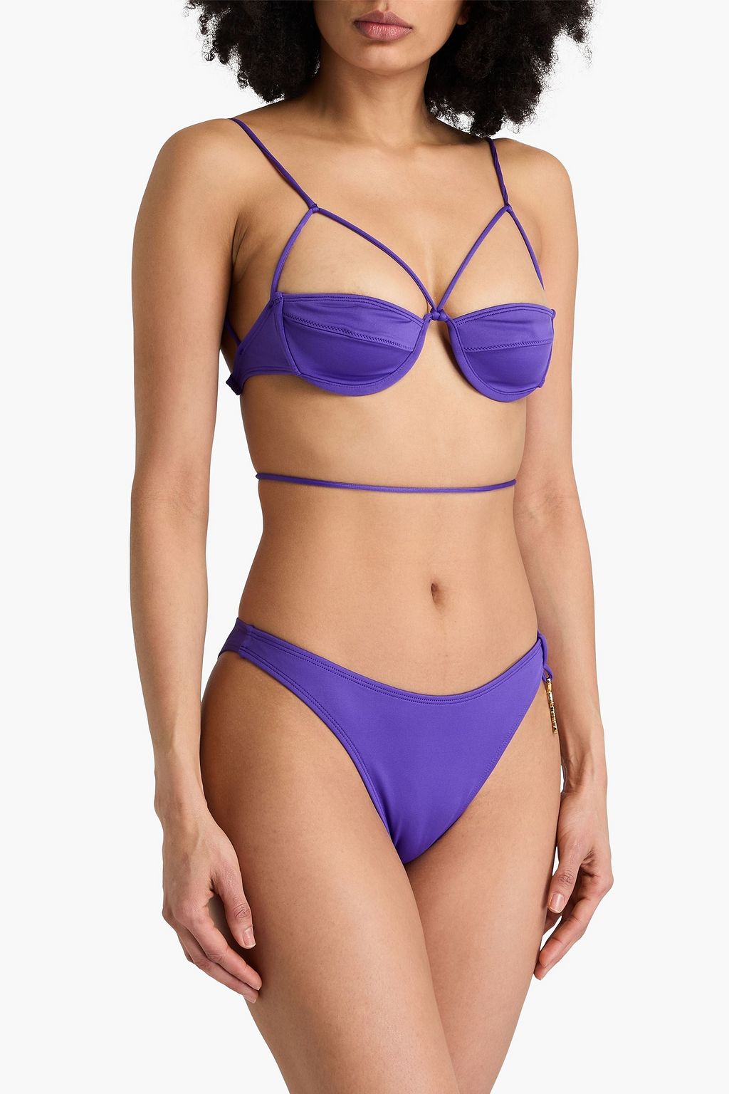 JACQUEMUS Le Bas De Maillot Signatu halbhohes Bikini-Höschen mit Verzierung