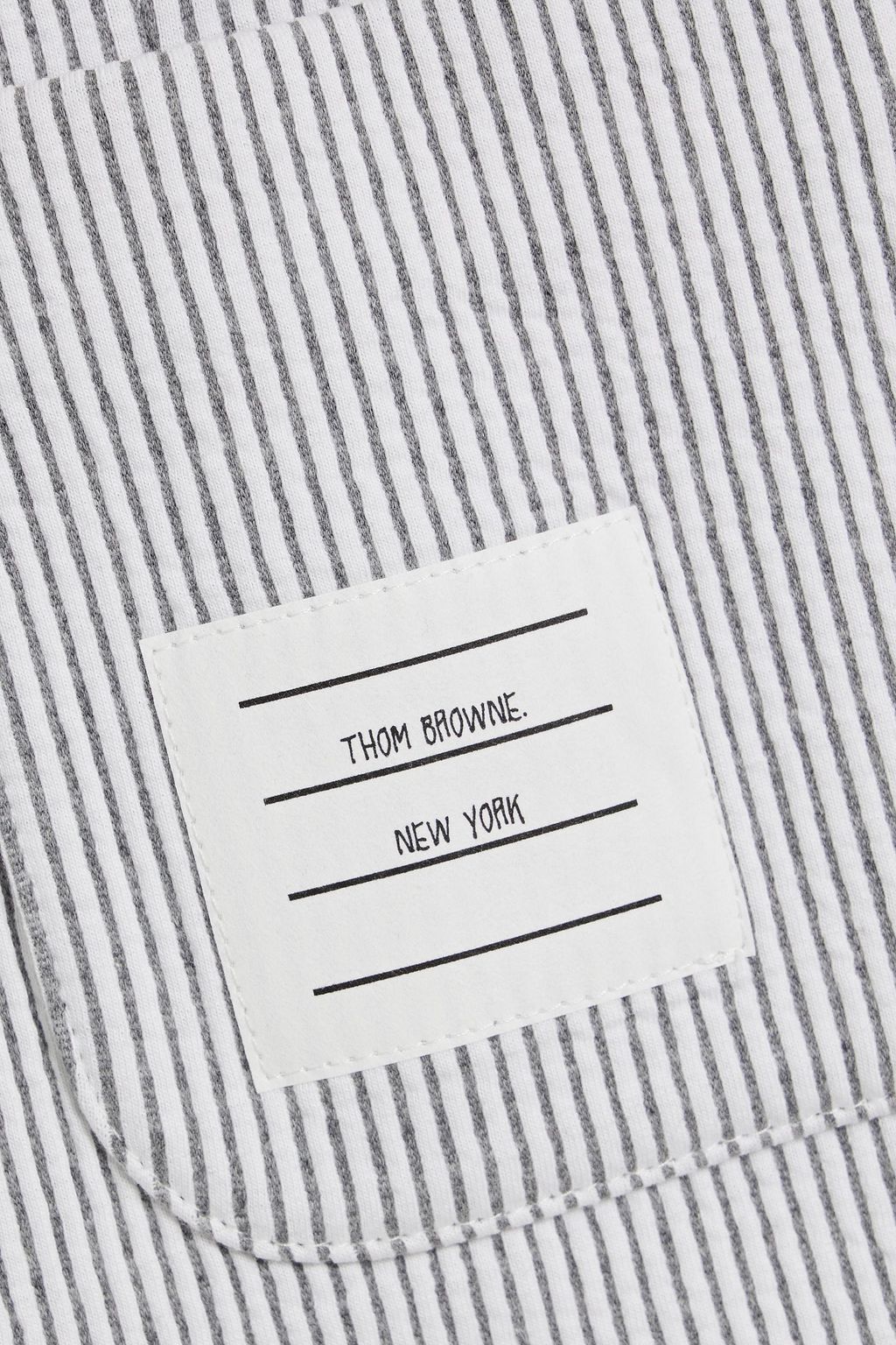 THOM BROWNE Striped cotton blazer