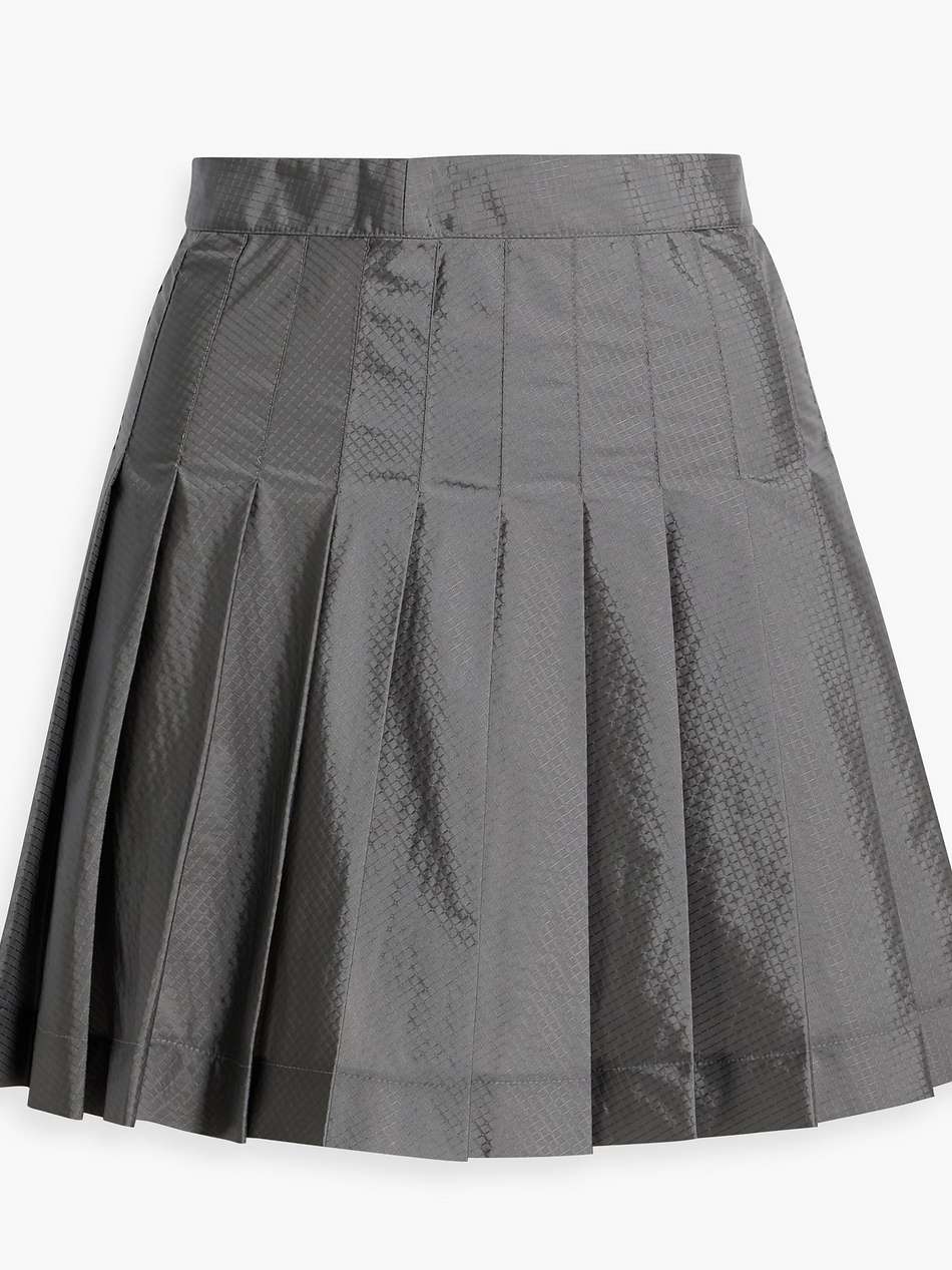 pleated ripstop mini skirt
