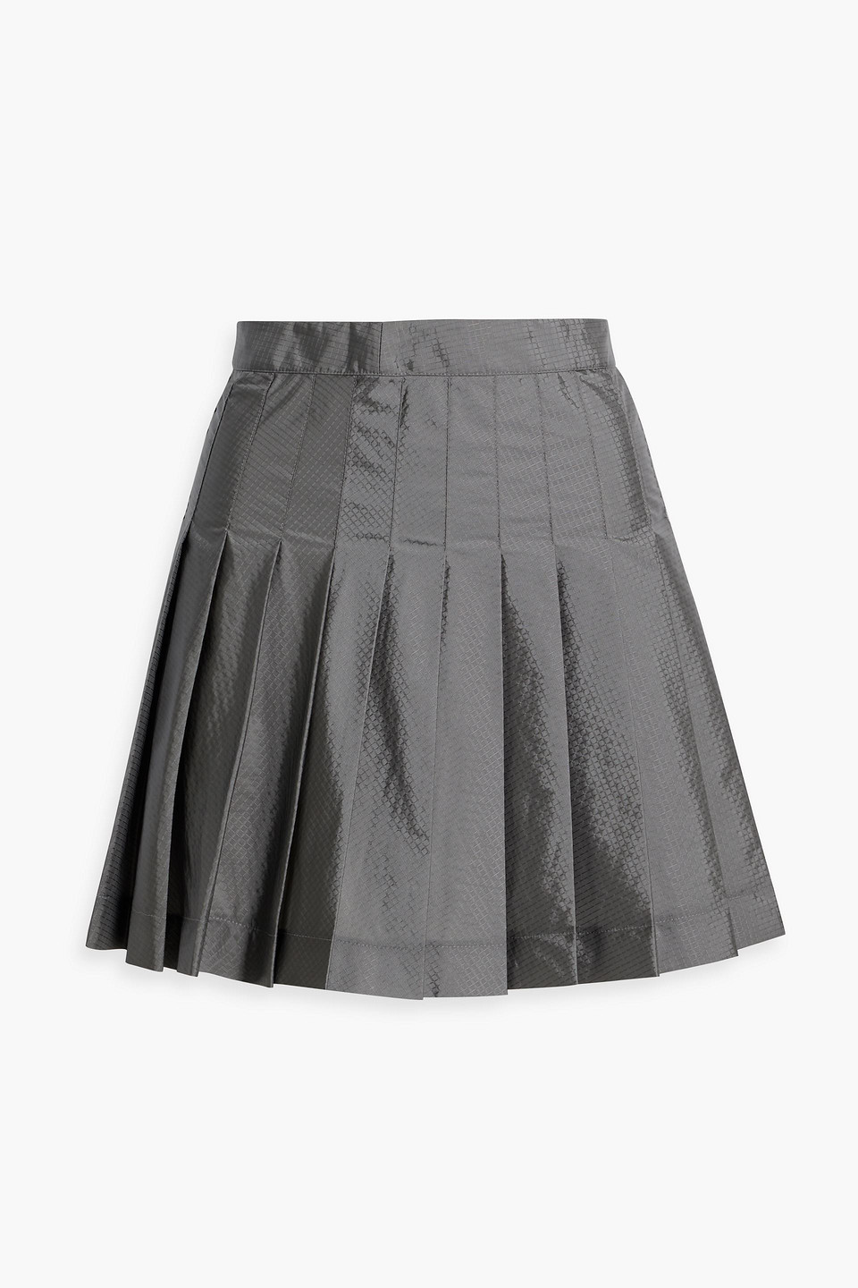 Thom Browne Rwb Pleated Skirt In Gray