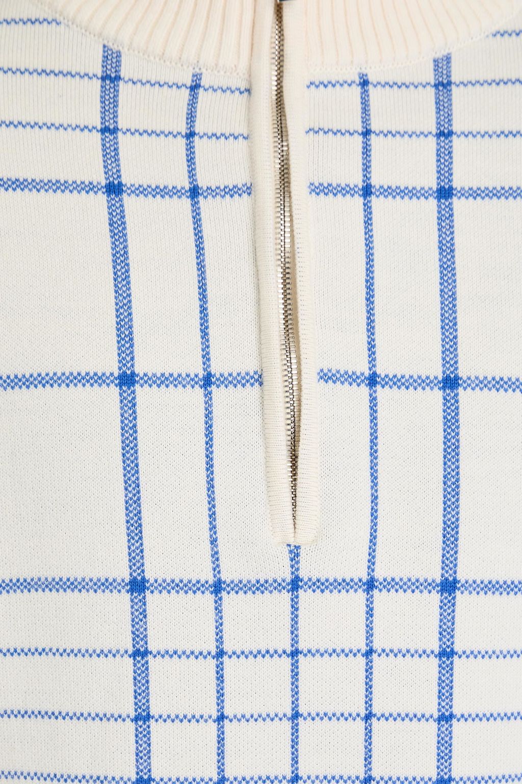 JACQUEMUS Checked jacquard-knit merino wool-blend sweater