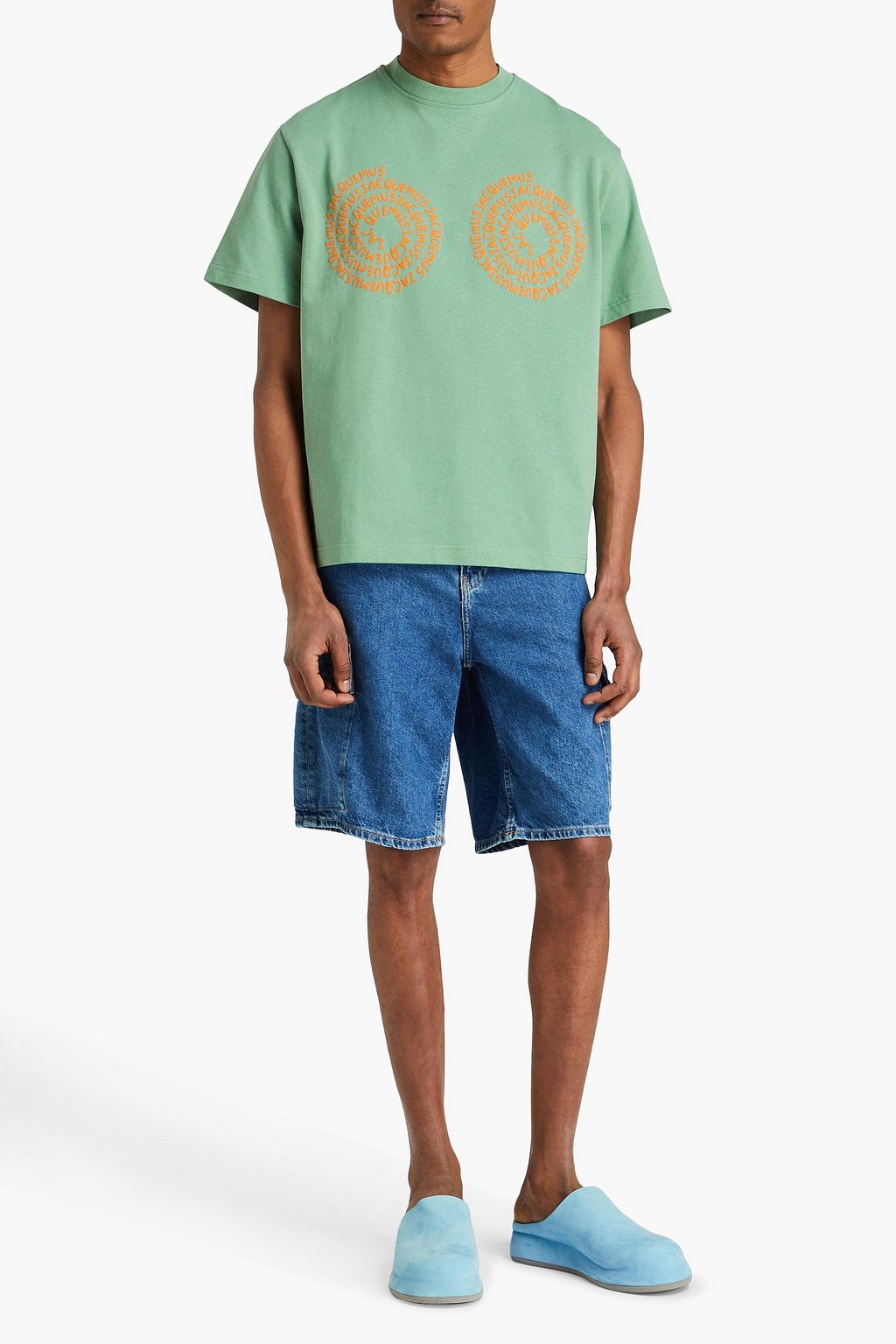 JACQUEMUS Printed cotton-jersey T-shirt