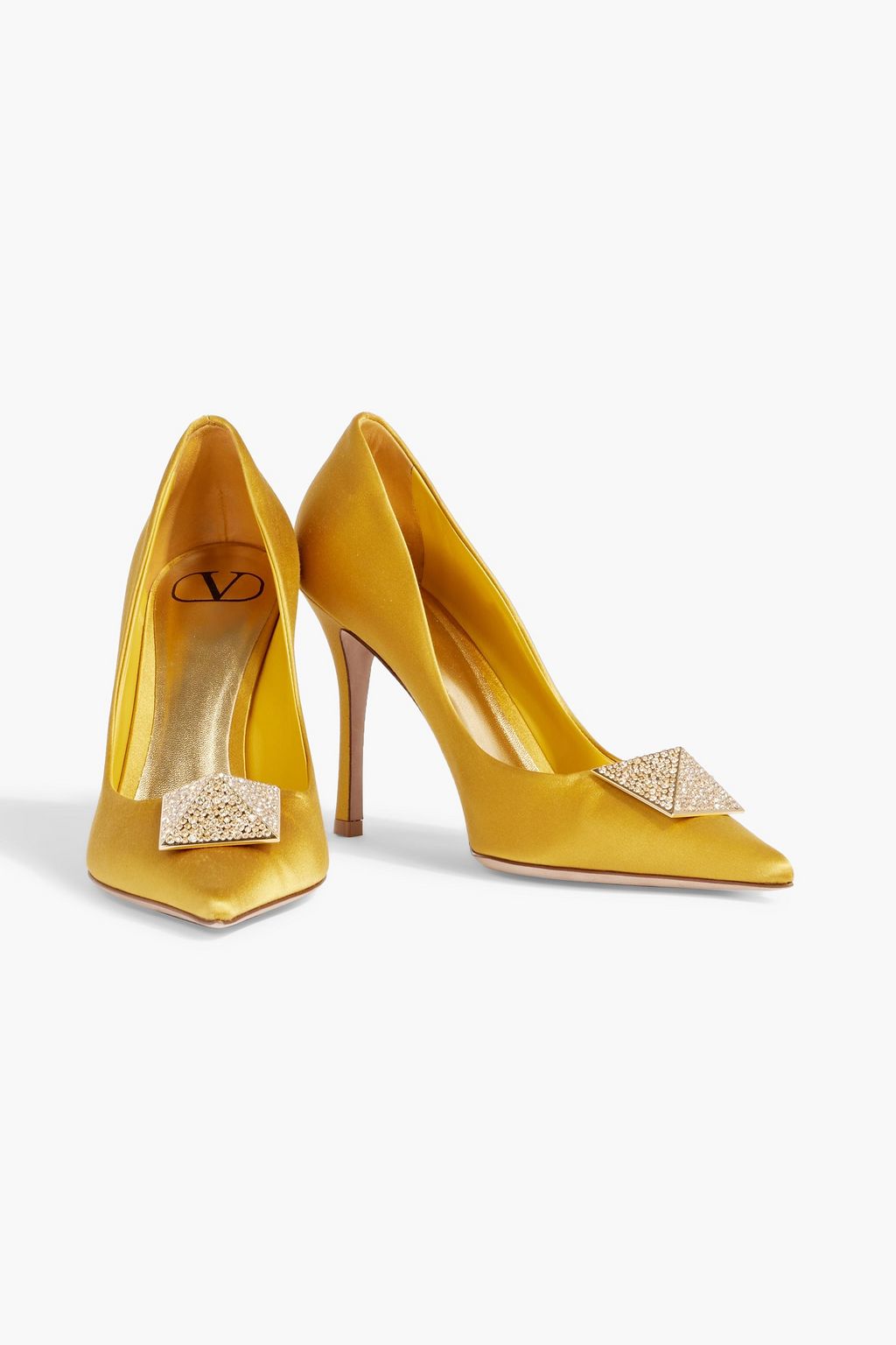 VALENTINO GARAVANI One Stud satin pumps