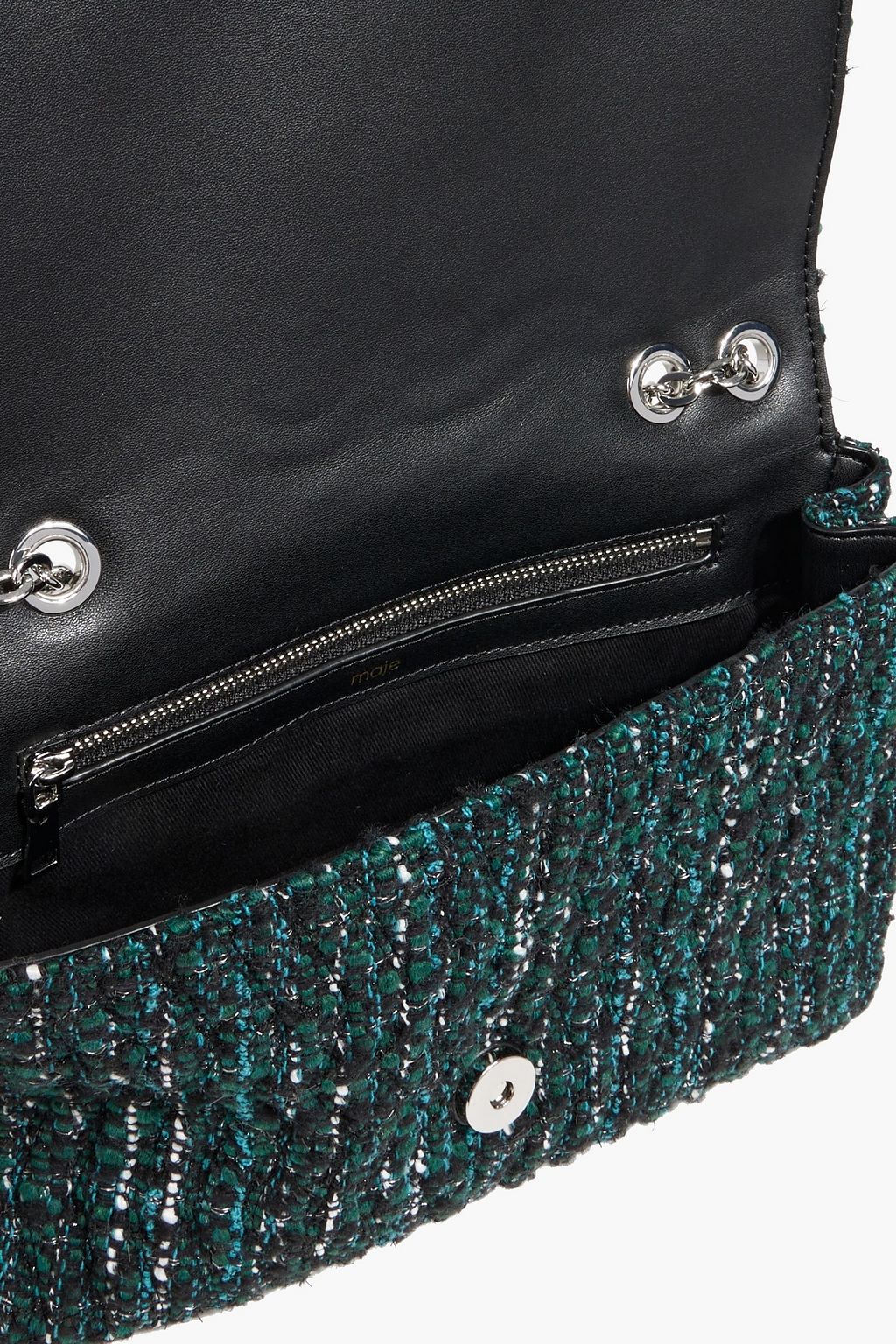MAJE Tweed shoulder bag
