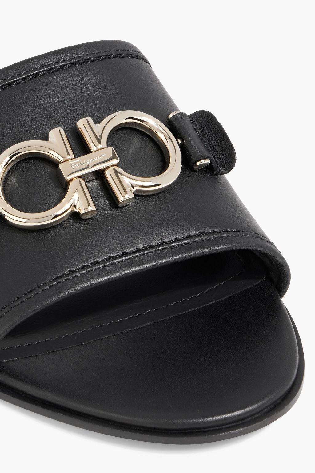 FERRAGAMO Rhodes embellished leather slides