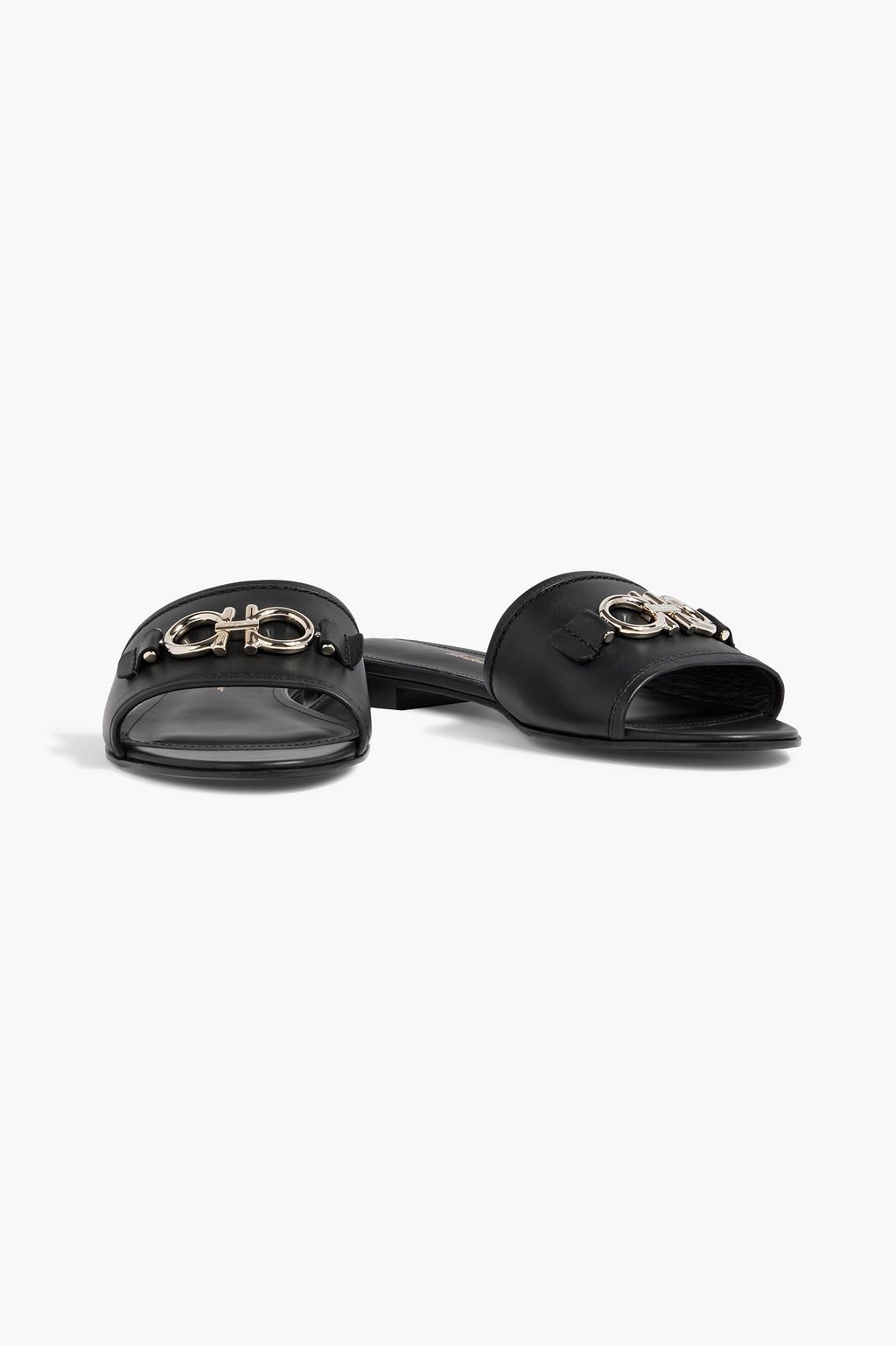 FERRAGAMO Rhodes embellished leather slides