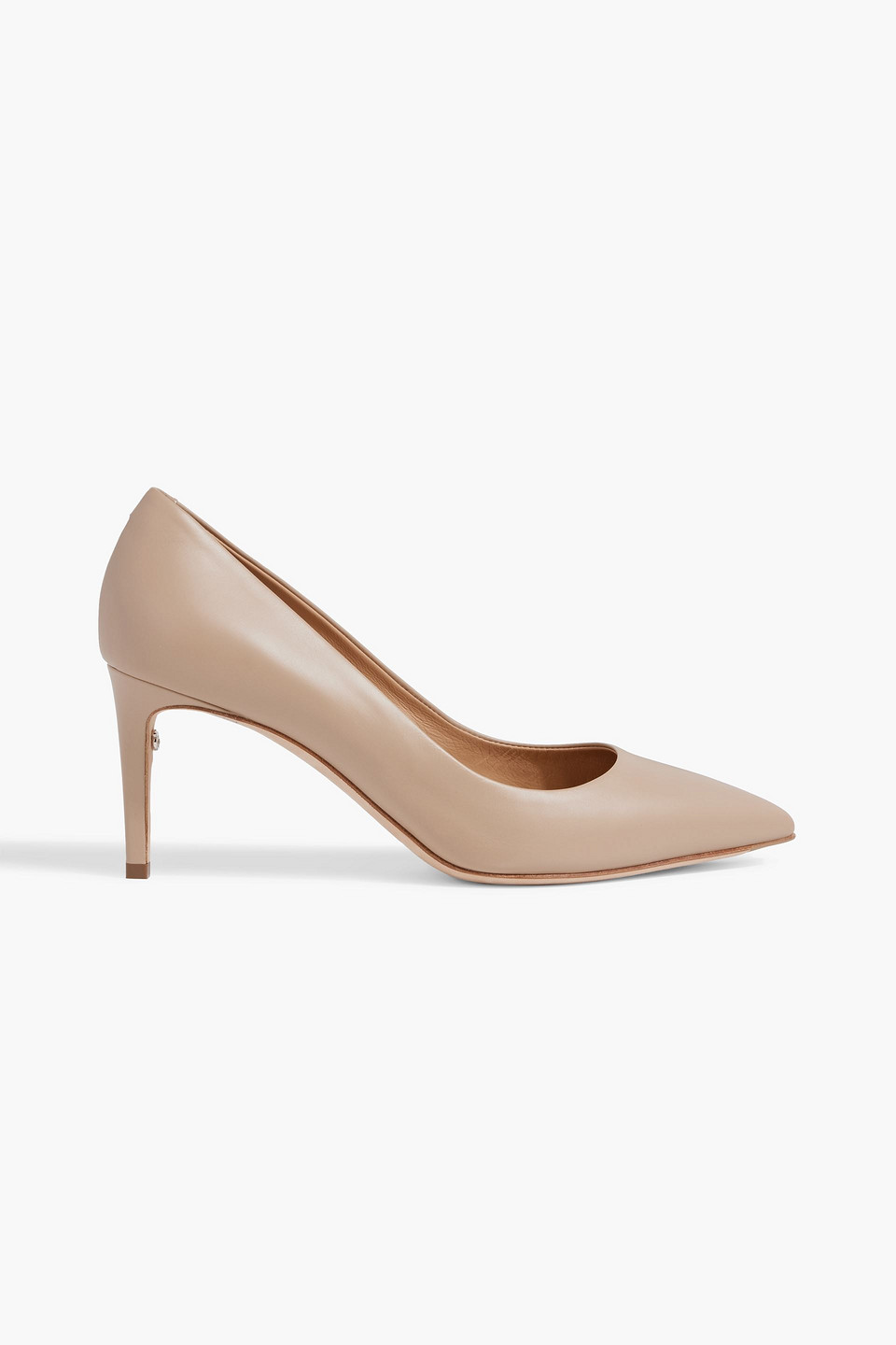 Ferragamo Ilary Leather Pumps In Neutral