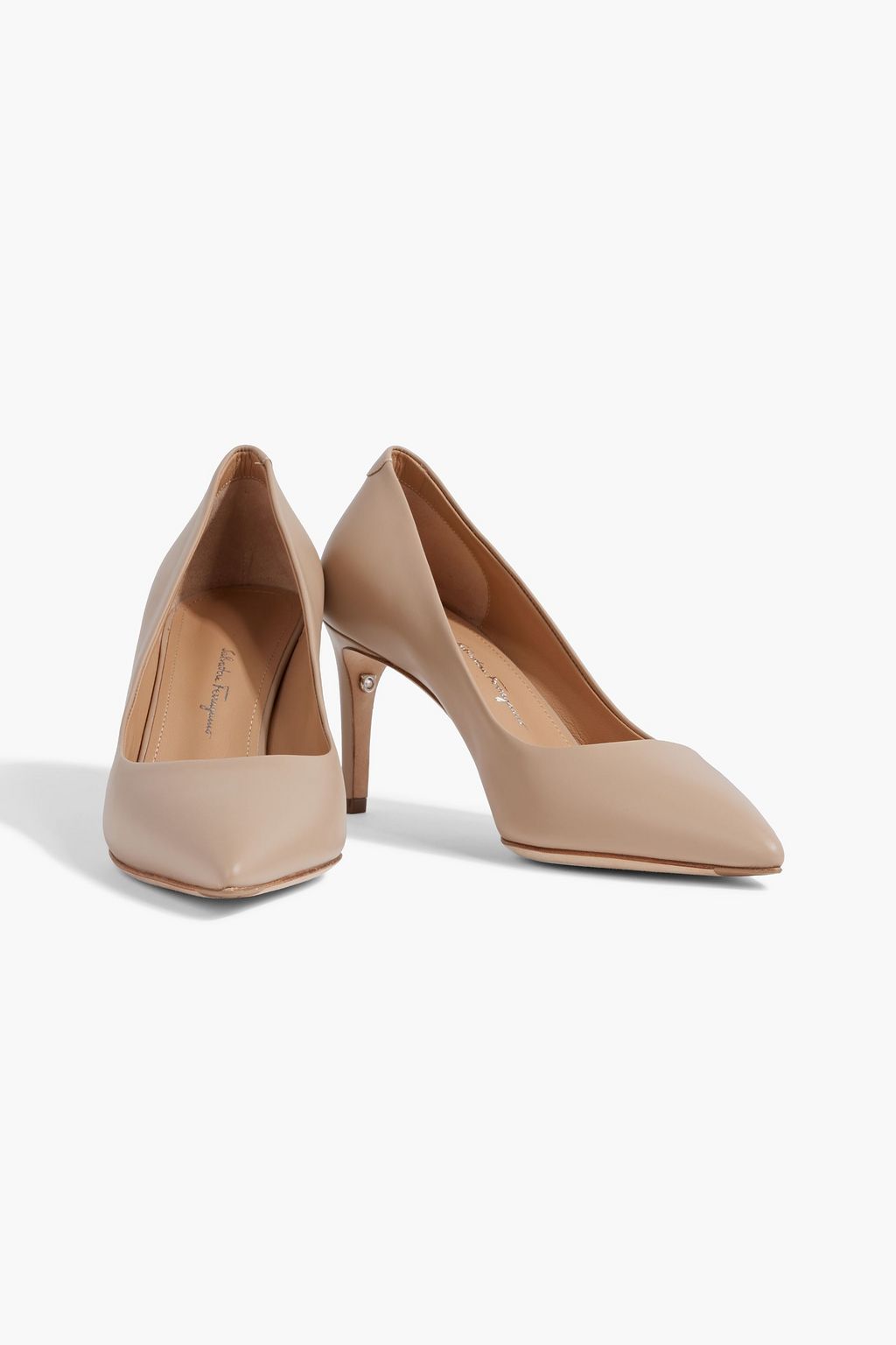 FERRAGAMO Ilary leather pumps