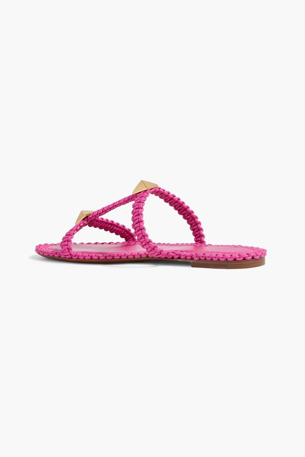 VALENTINO GARAVANI Roman Stud woven leather sandals