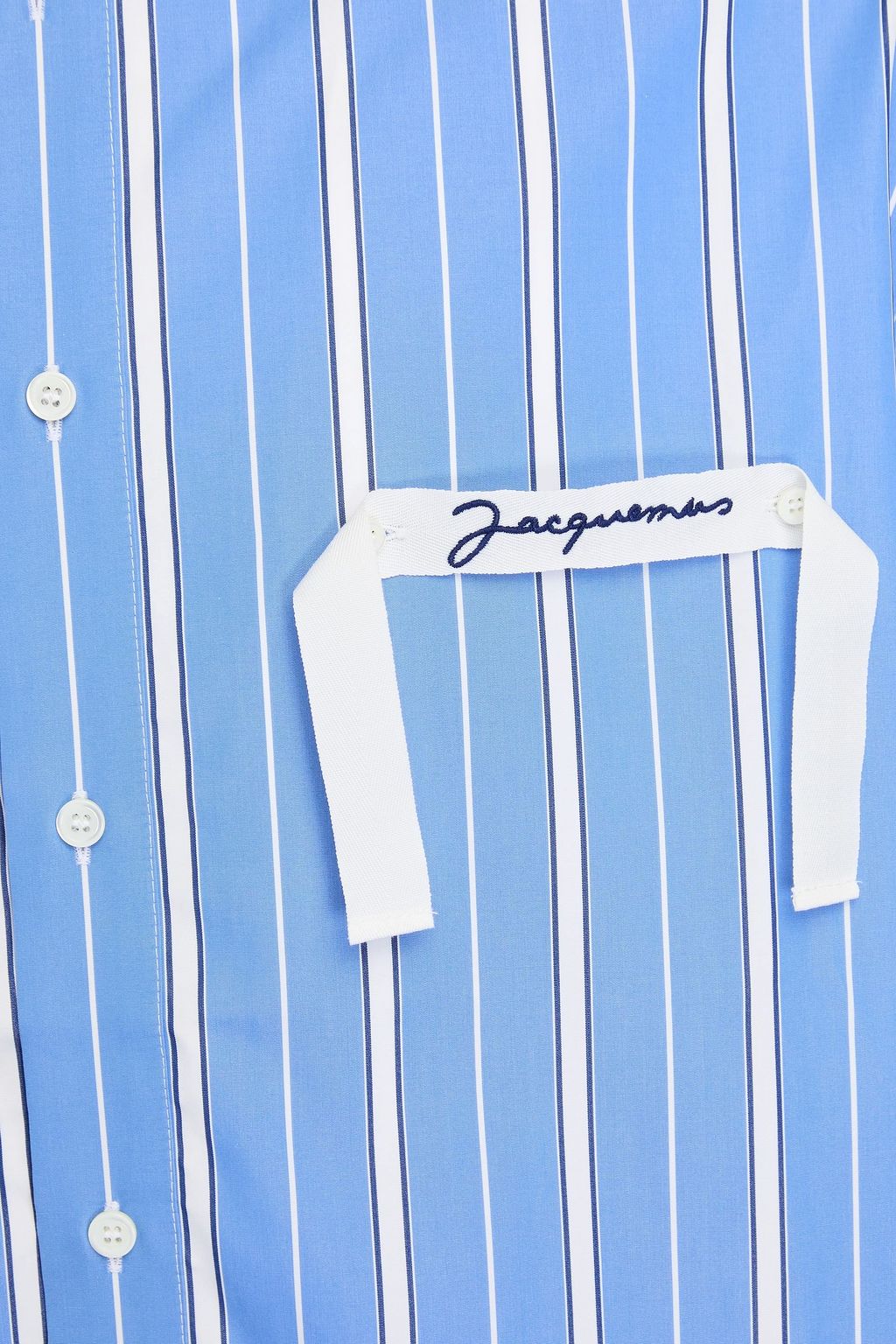 JACQUEMUS 스트라이프 코튼 포플린 셔츠