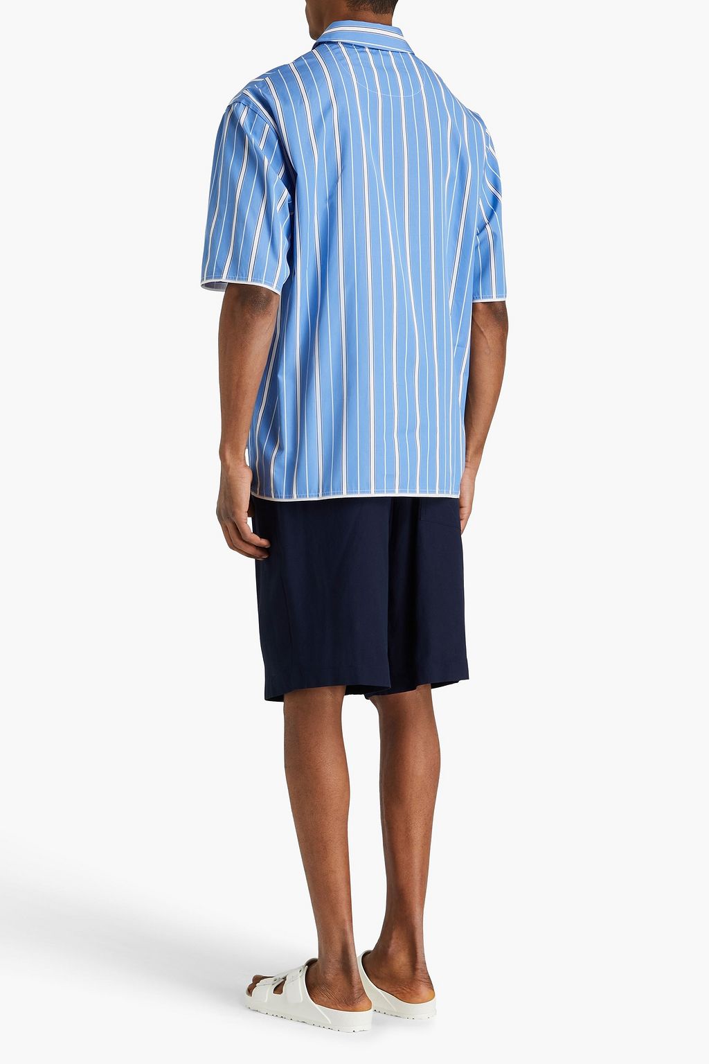 JACQUEMUS 스트라이프 코튼 포플린 셔츠