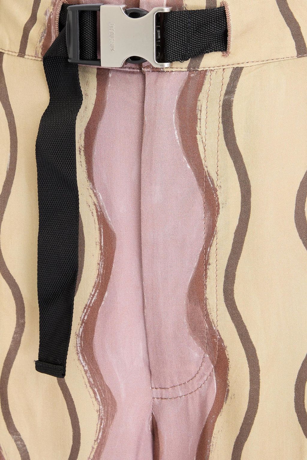 JACQUEMUS 프린트 우븐 벨티드 쇼츠