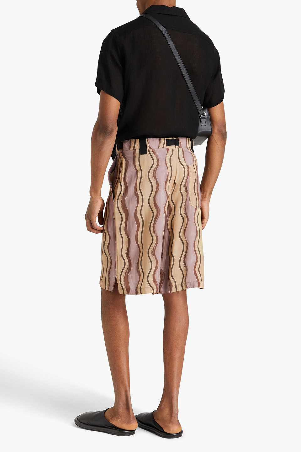 Jacquemus Brown Le Raphia 'le Short Meio' Shorts In Lilac