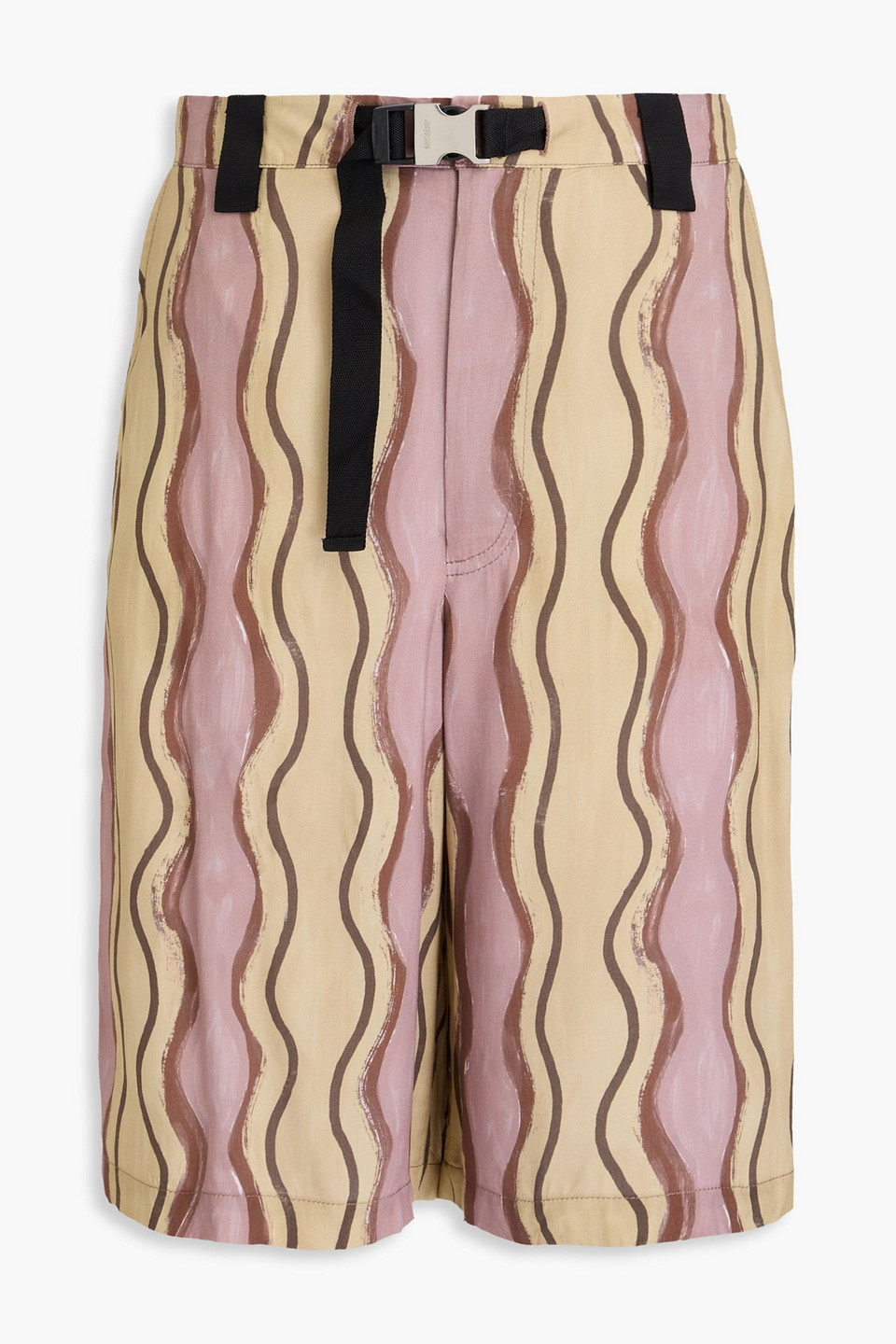 Jacquemus Brown Le Raphia 'le Short Meio' Shorts In Multi