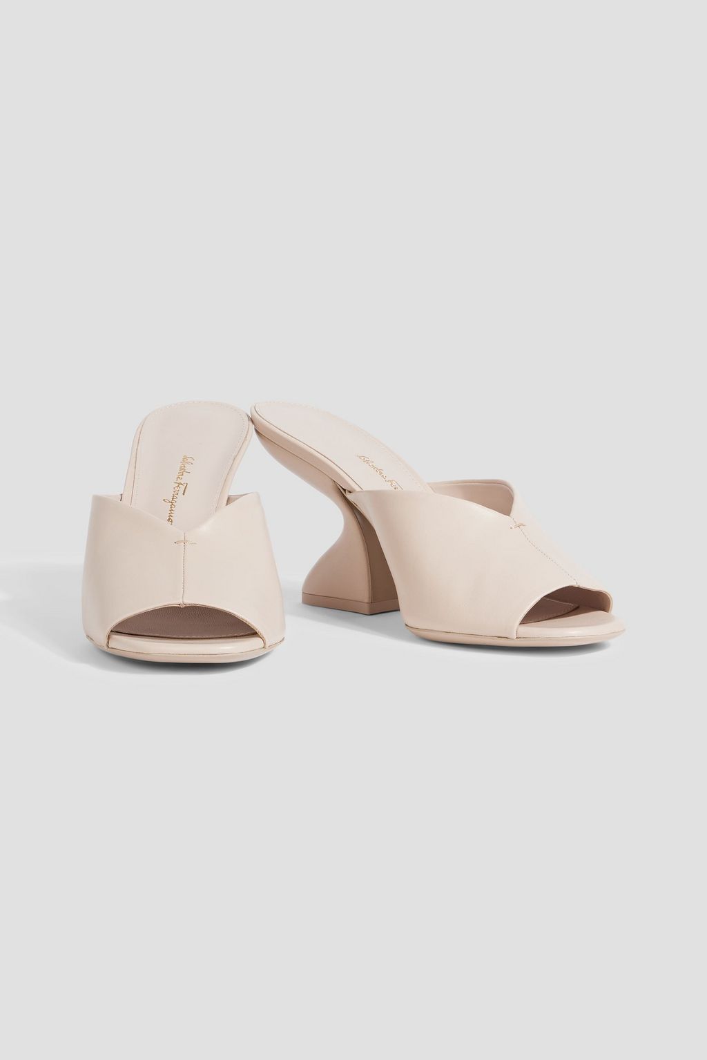 FERRAGAMO Sansu 85 leather mules