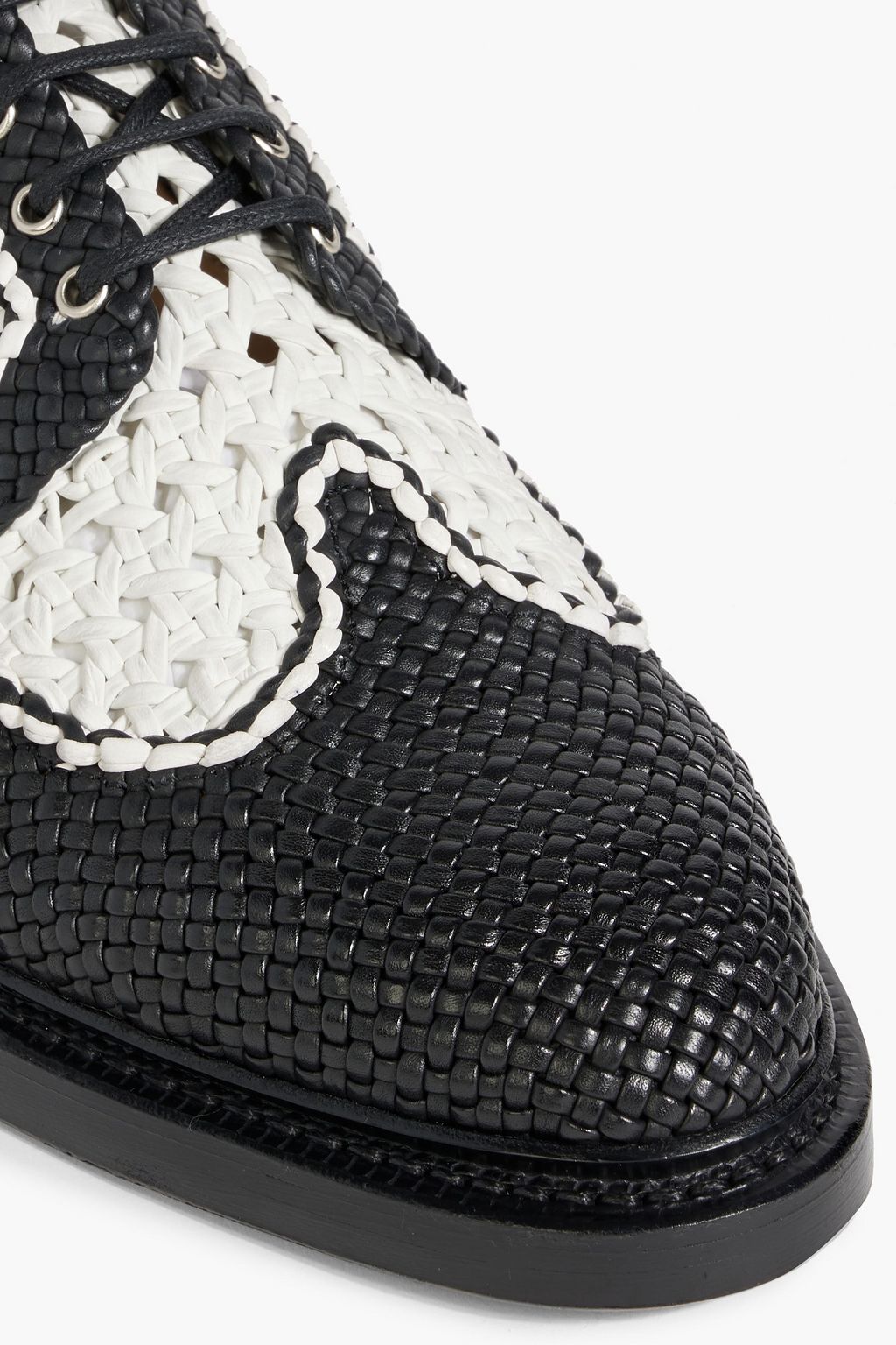 THOM BROWNE Woven leather brogues