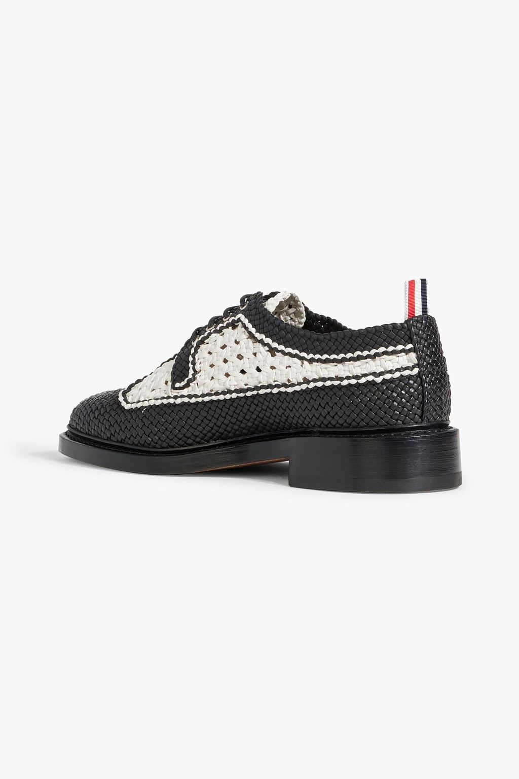 THOM BROWNE Woven leather brogues
