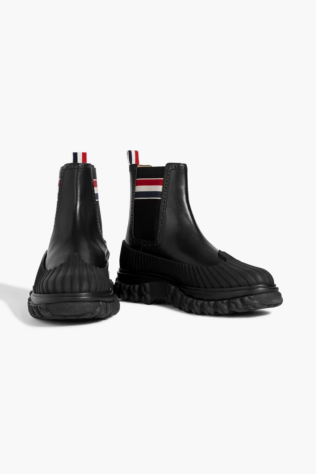 THOM BROWNE Leather Chelsea boots