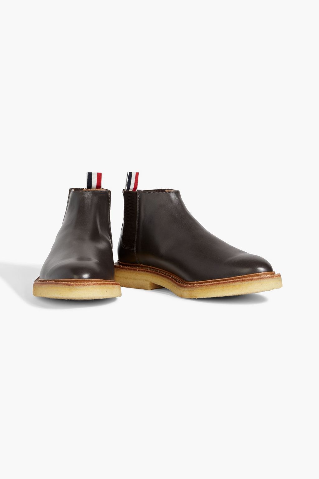 THOM BROWNE Leather Chelsea boots