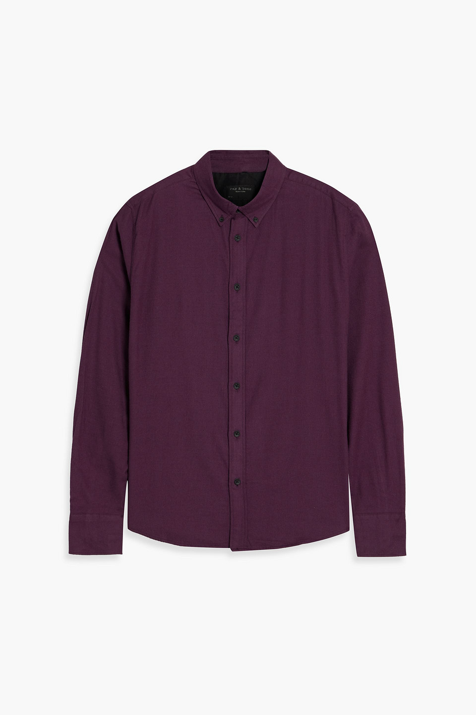 Rag & Bone Fit 2 Tomlin Cotton-blend Twill Shirt In Plum