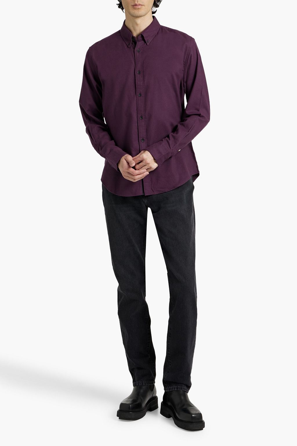 RAG & BONE Cotton-blend flannel shirt