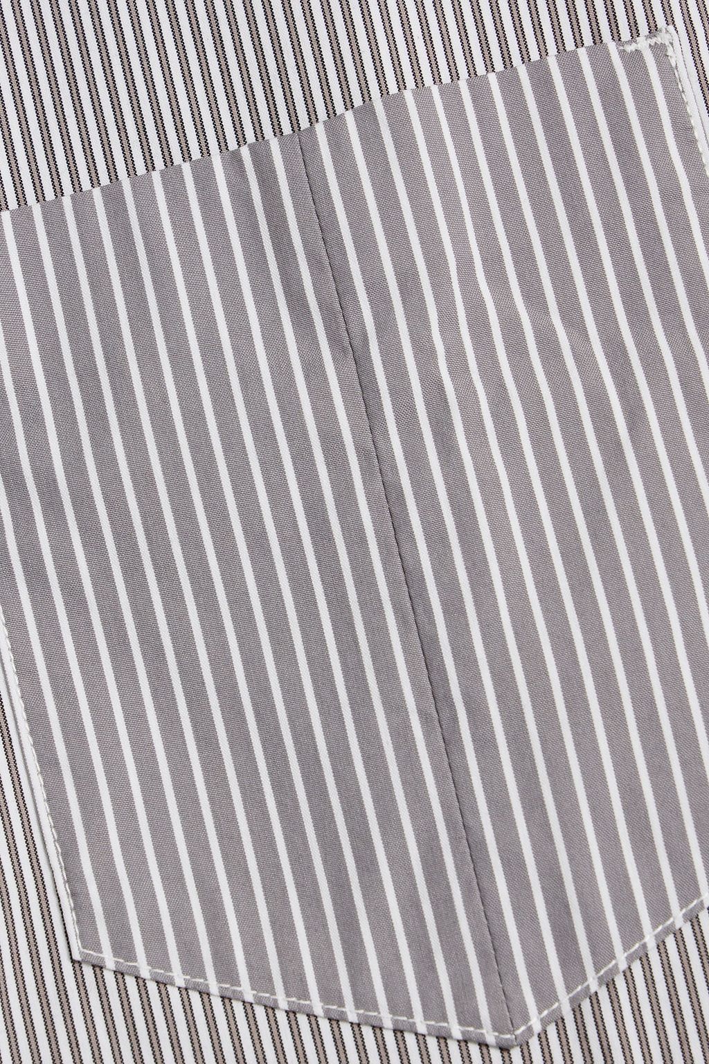 RAG & BONE Dalton striped cotton-blend poplin shirt