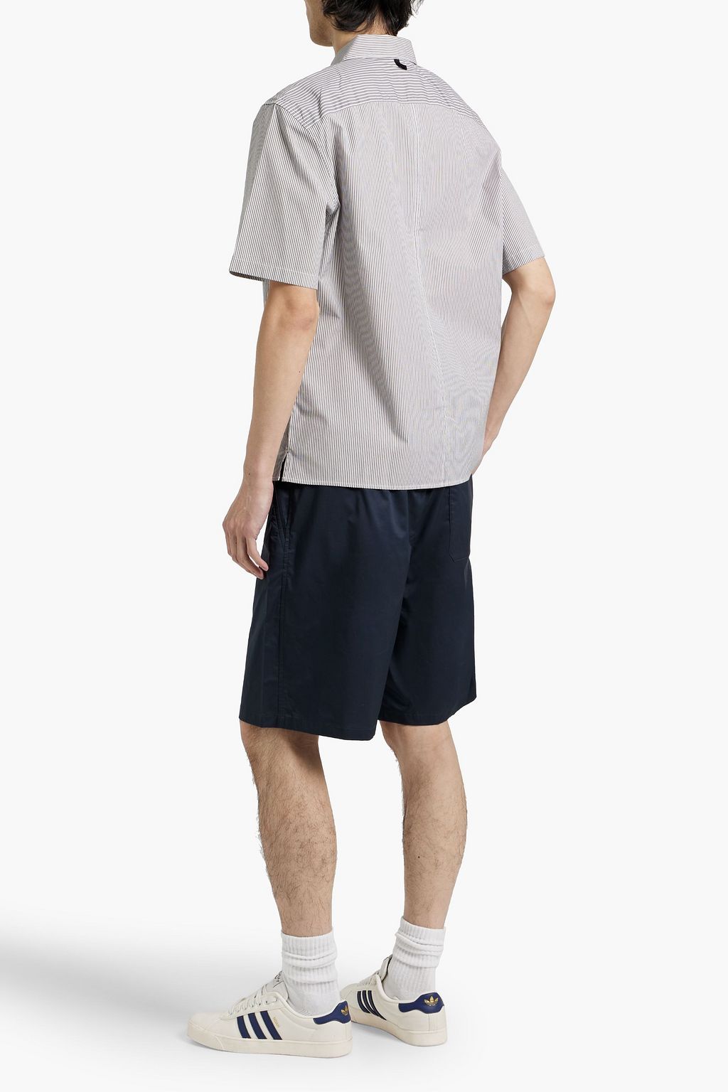RAG & BONE Dalton striped cotton-blend poplin shirt