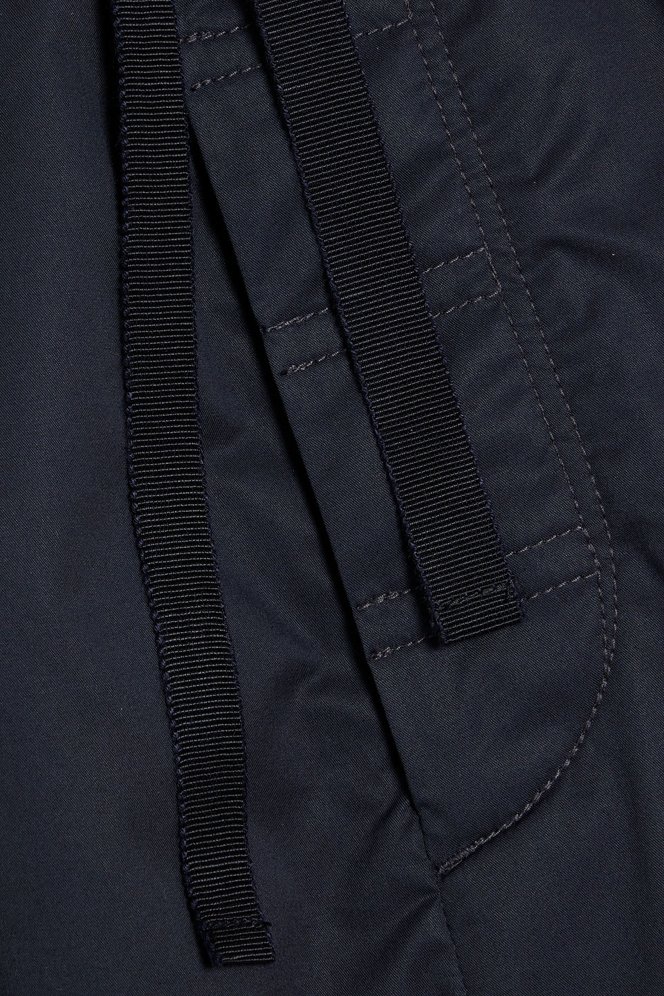 Rag & Bone Irving Cotton-blend Poplin Drawstring Shorts In Midnight Blue