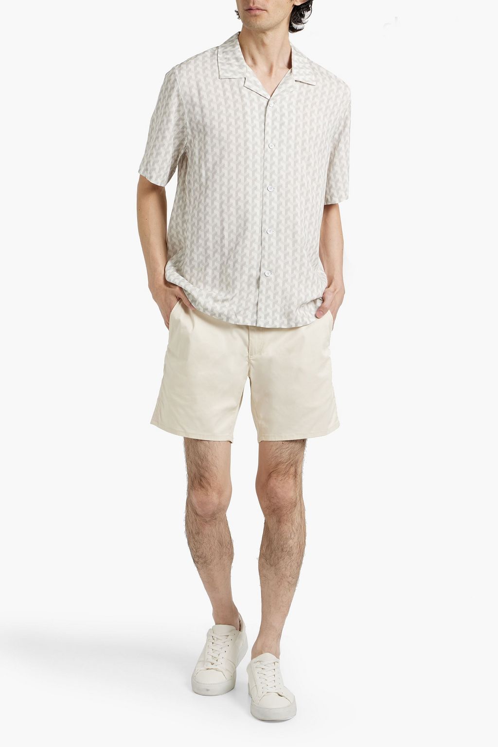 RAG & BONE Avery printed crepe shirt