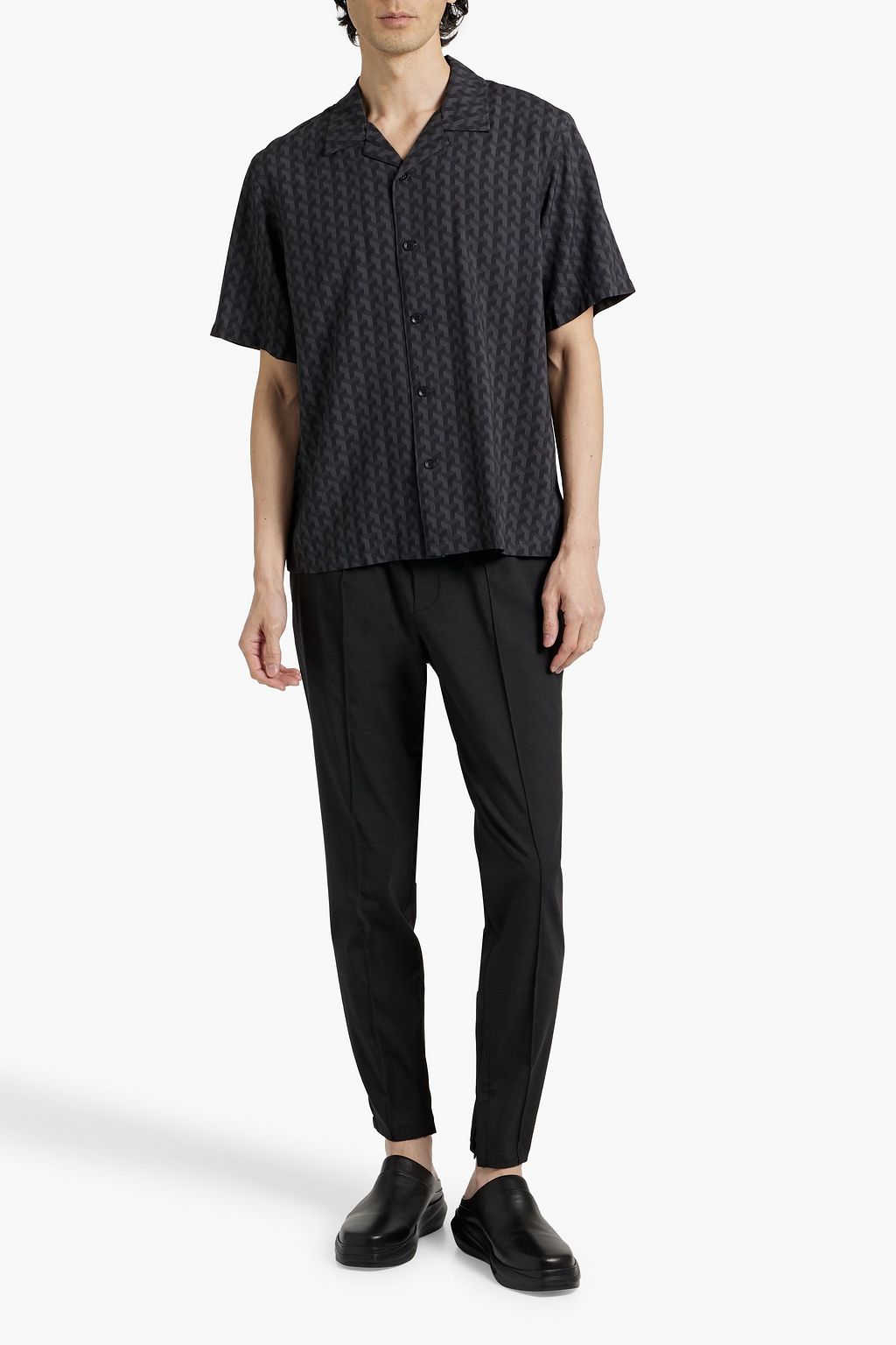 RAG & BONE Avery printed crepe shirt