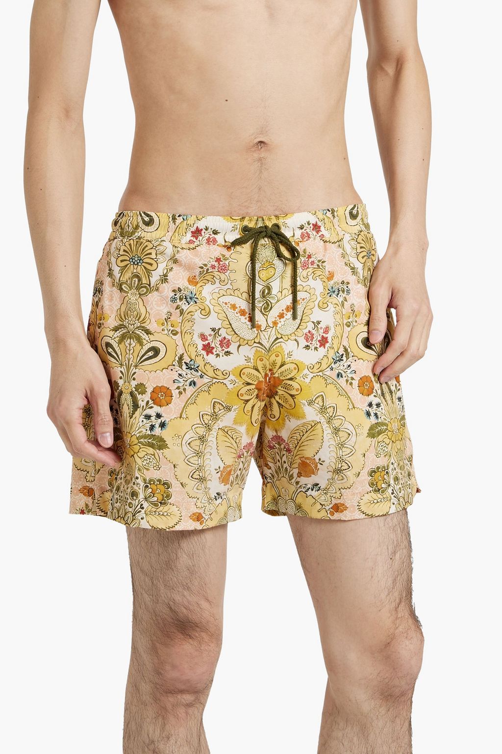 ZIMMERMANN Laurel short-length printed swim shorts