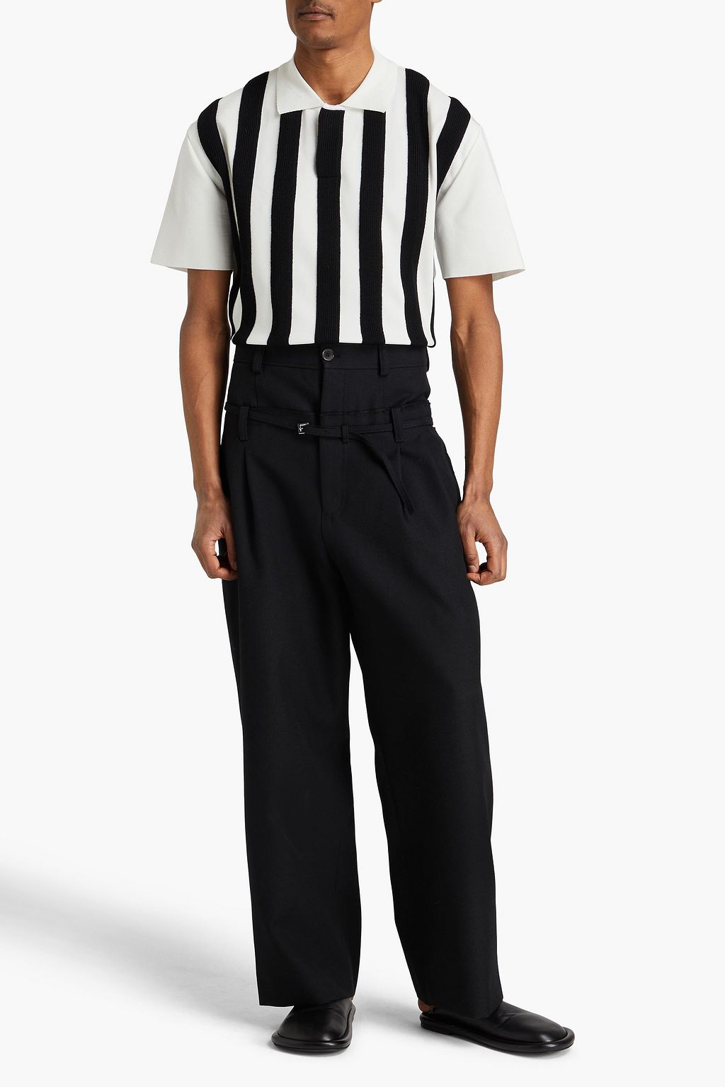 JACQUEMUS Criollo belted wool-drill pants