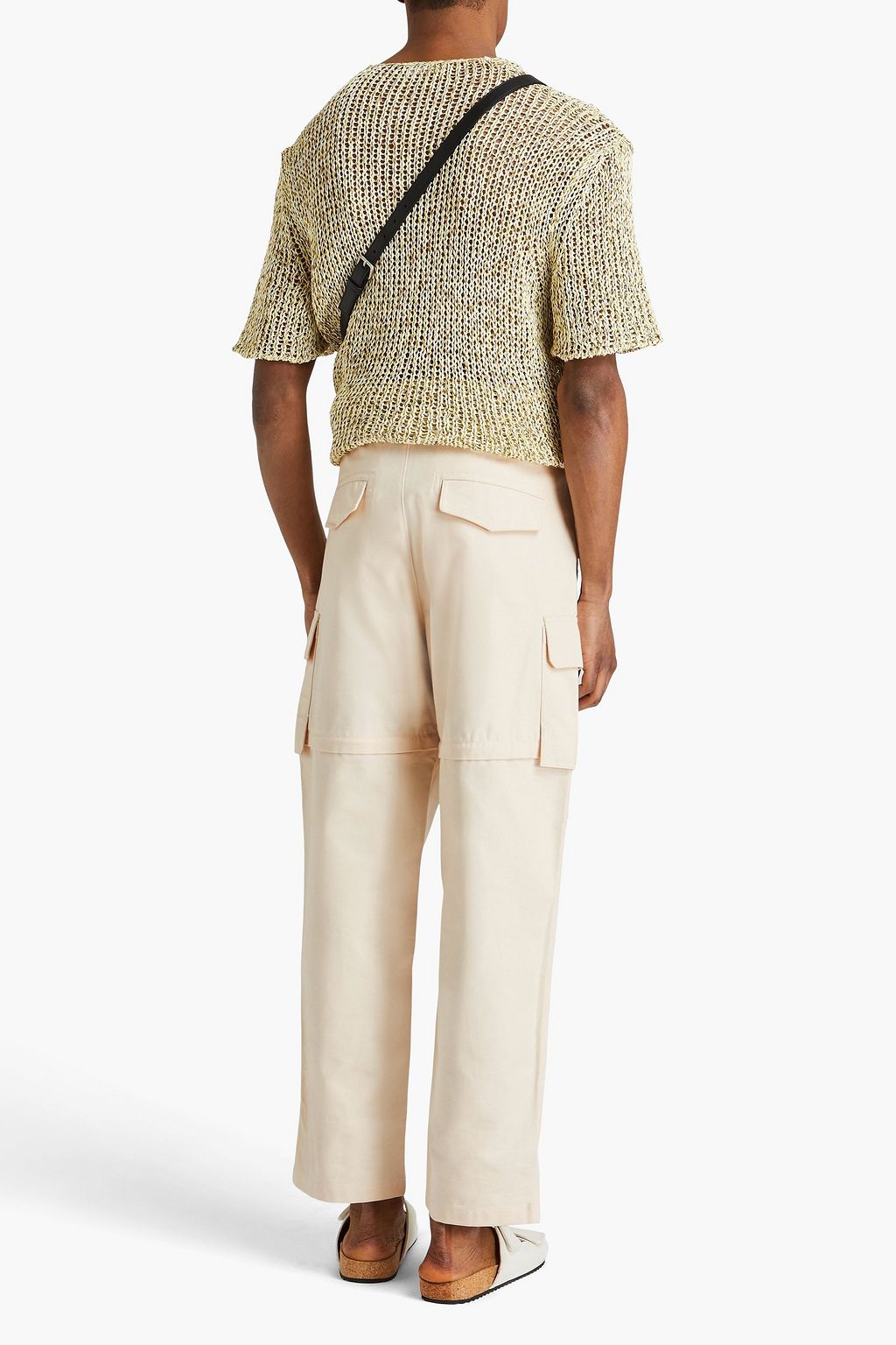 JACQUEMUS بنطال كارغو مصنوع من القطن والكنفا