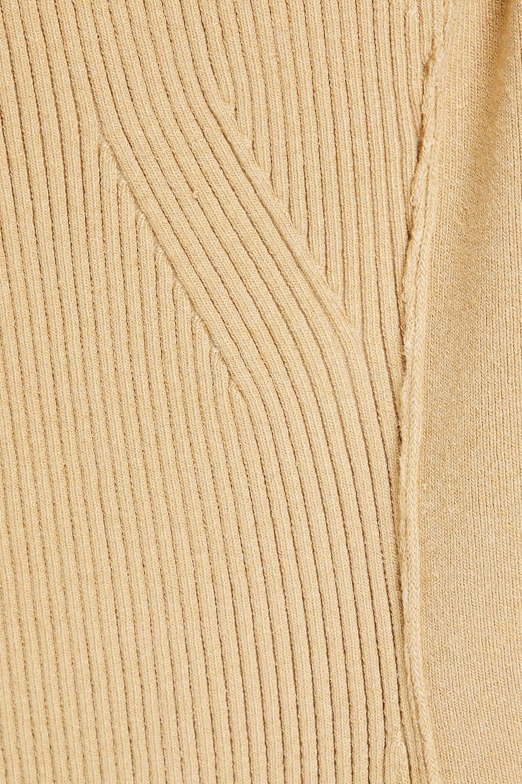 JACQUEMUS فستان Sierra متوسّط الطول مزركش من نسيج محبوك مضلّع