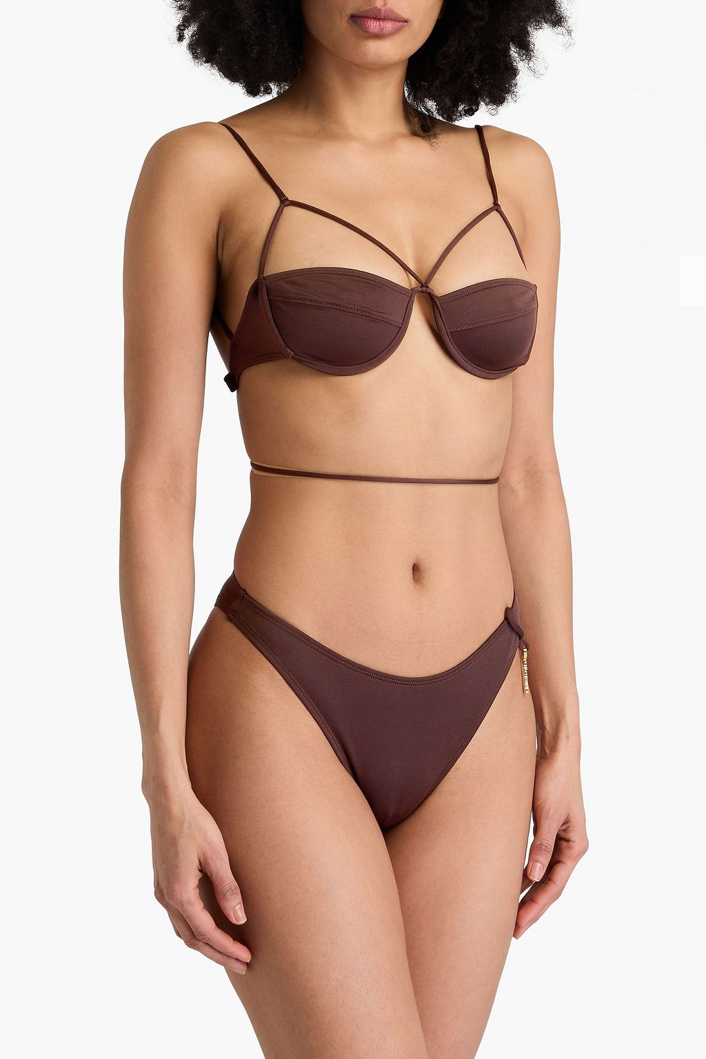 JACQUEMUS Le Bas De Maillot Signatu halbhohes Bikini-Höschen mit Verzierung