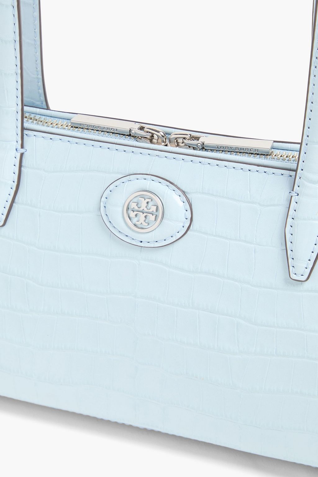 TORY BURCH حقيبة كتف "روبنسون" من الجلد بنقشة جلد التمساح