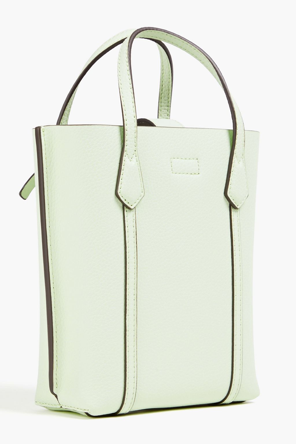 TORY BURCH 페리 페블 가죽 미니 토트 백