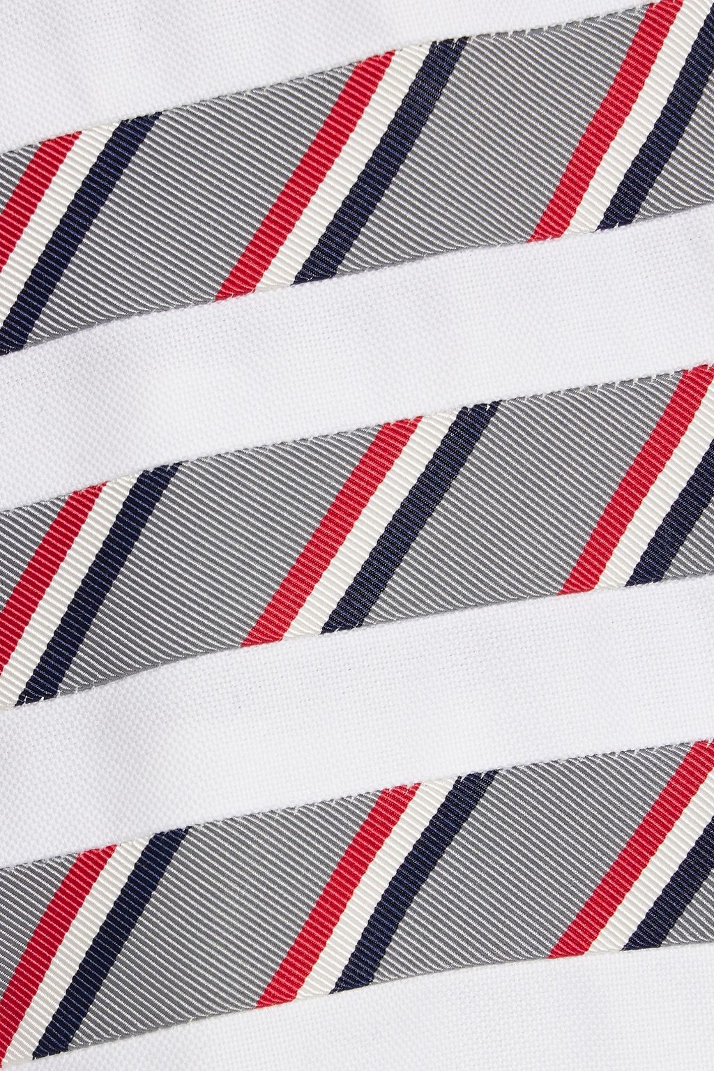 THOM BROWNE Striped cotton Oxford shirt