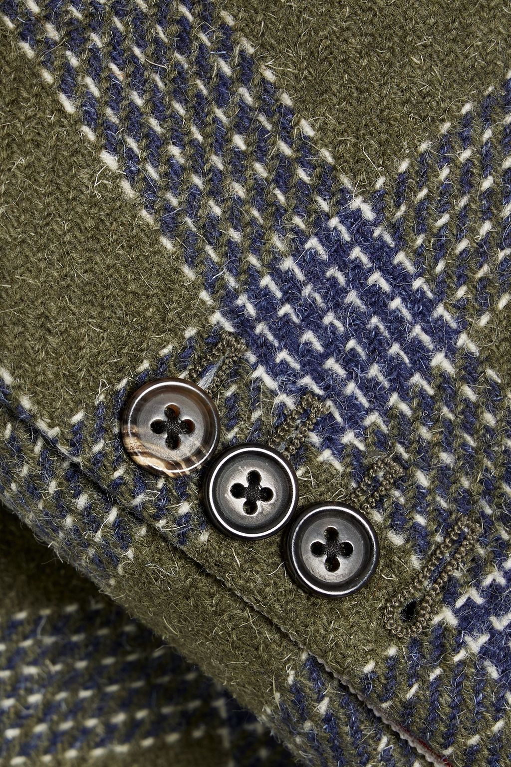 THOM BROWNE Checked wool-tweed blazer