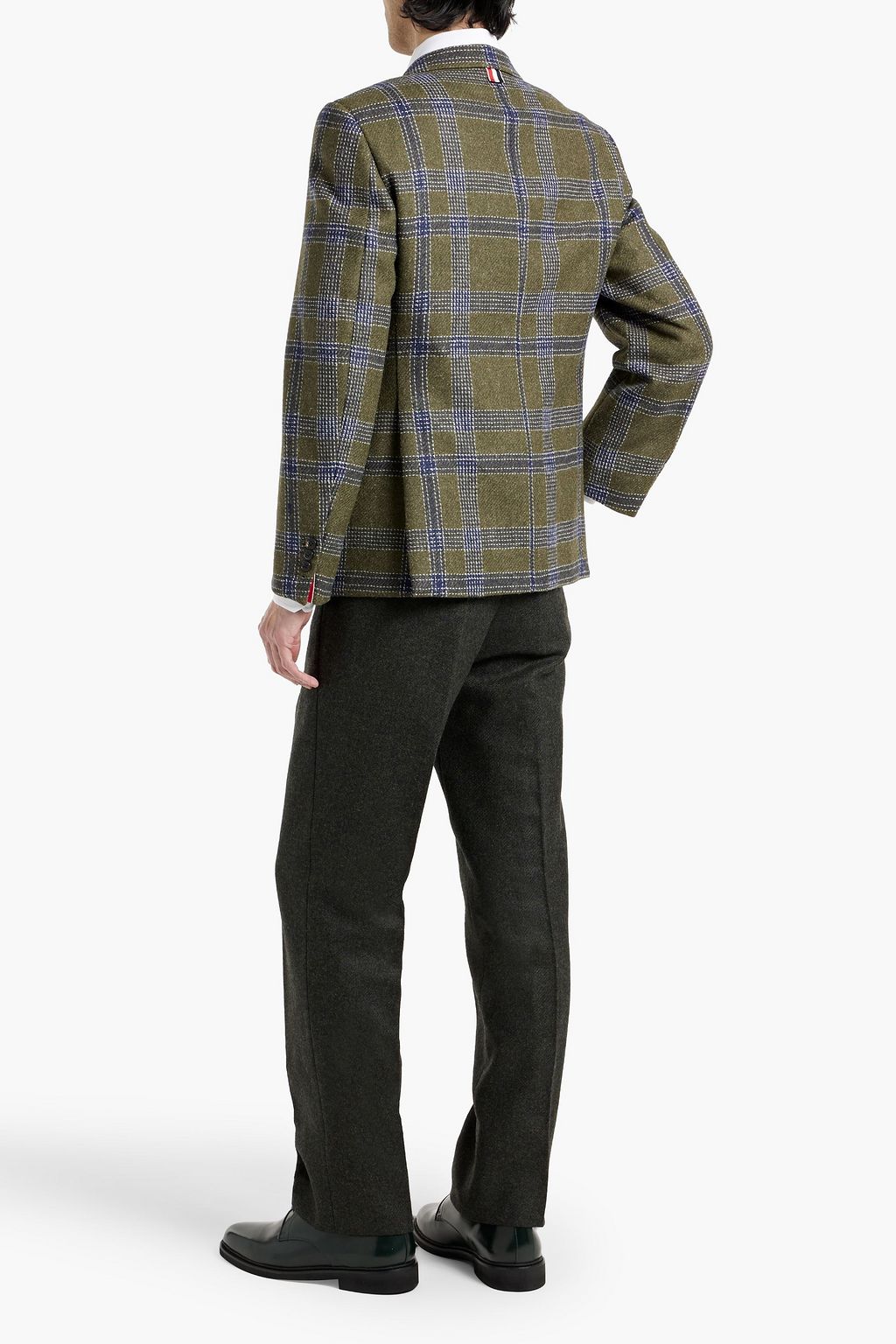 THOM BROWNE Checked wool-tweed blazer